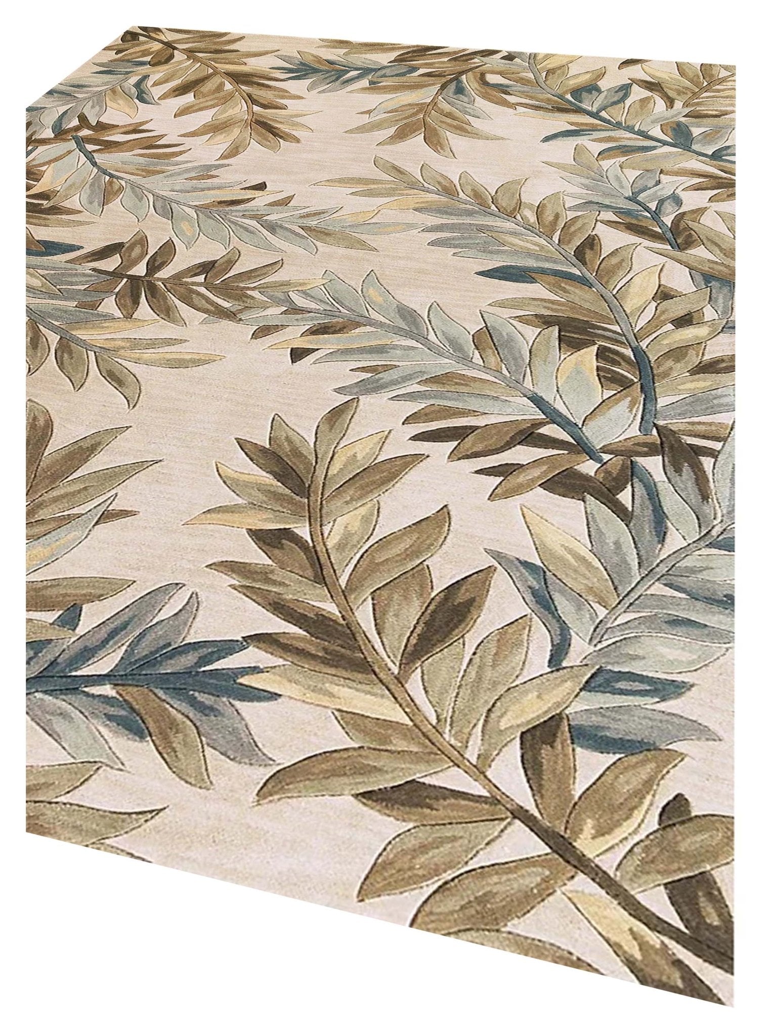 KAS Sparta 3126 Ivory Florals & Tropicals Tufted Rug - Rugs - KAS - Atlanta Designer Rugs