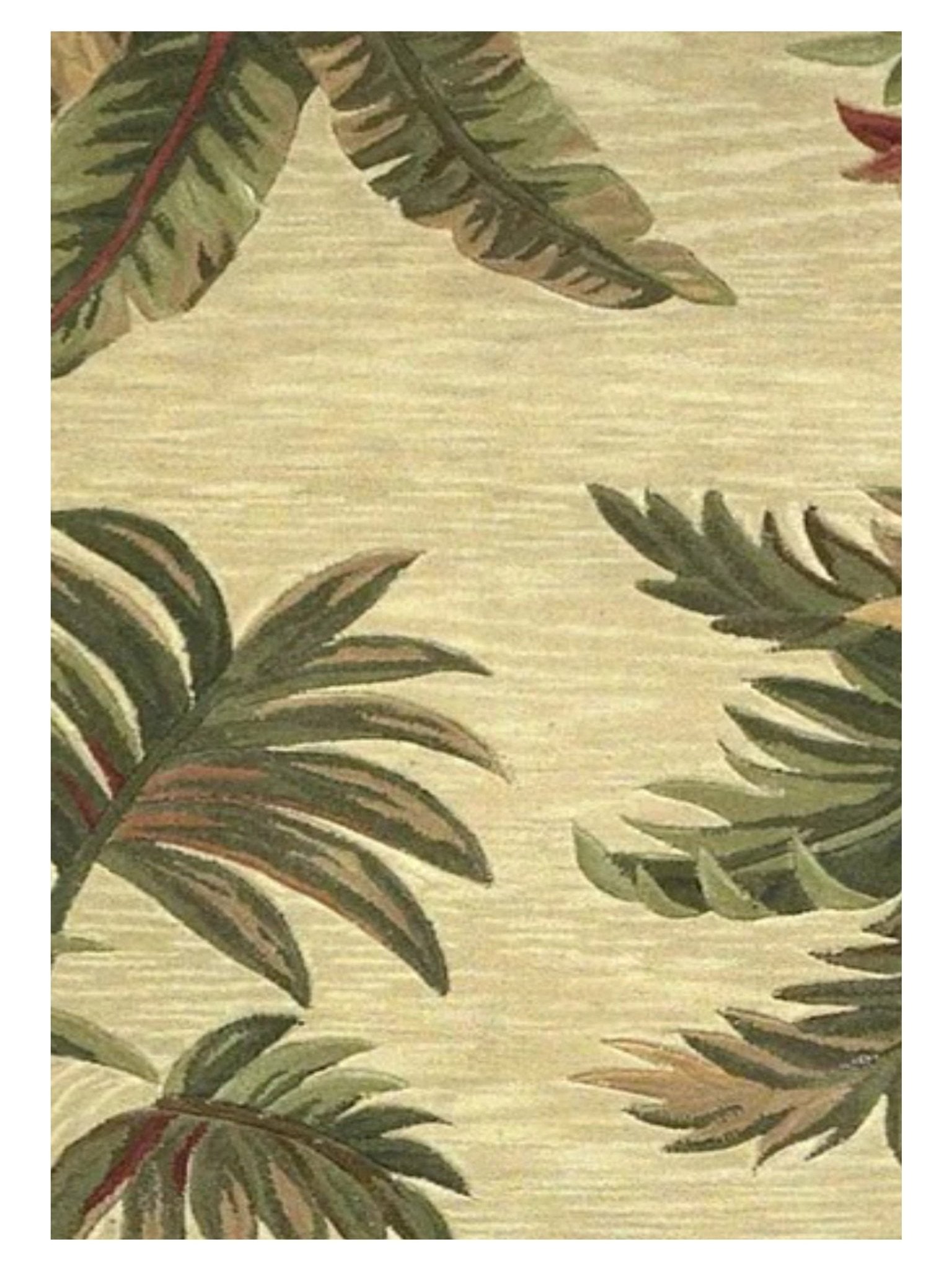 KAS Sparta 3133 Ivory Florals & Tropicals Tufted Rug - Rugs - KAS - Atlanta Designer Rugs