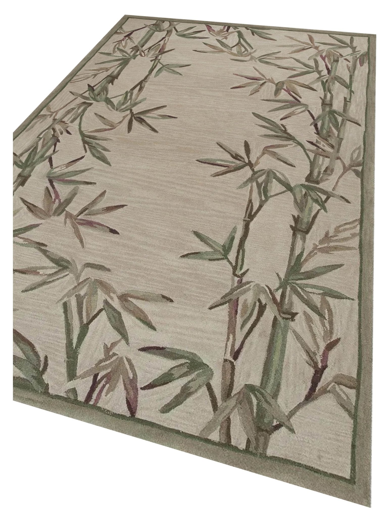 KAS Sparta 3146 Ivory Florals & Tropicals Tufted Rug - Rugs - KAS - Atlanta Designer Rugs