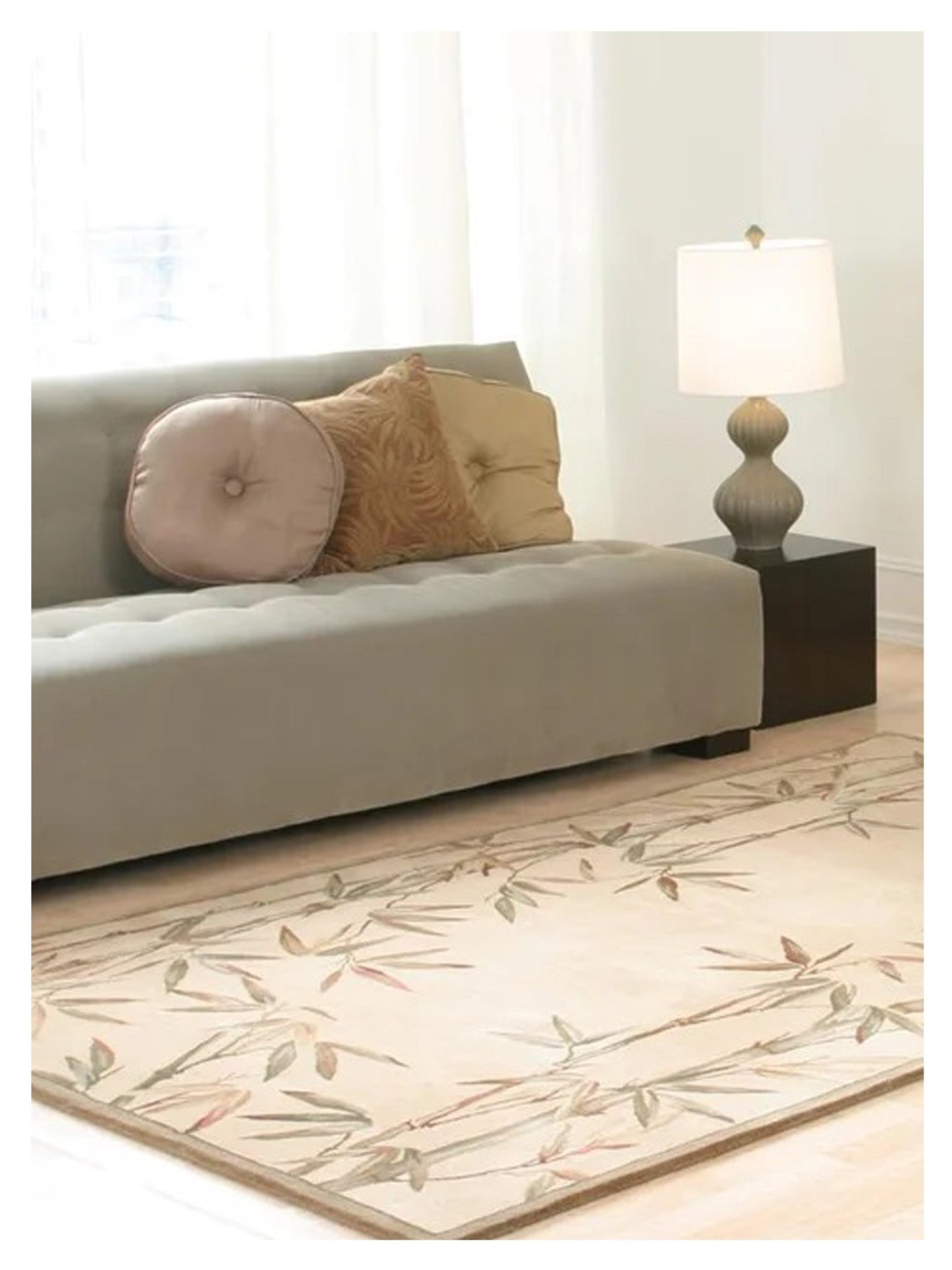 KAS Sparta 3146 Ivory Florals & Tropicals Tufted Rug - Rugs - KAS - Atlanta Designer Rugs