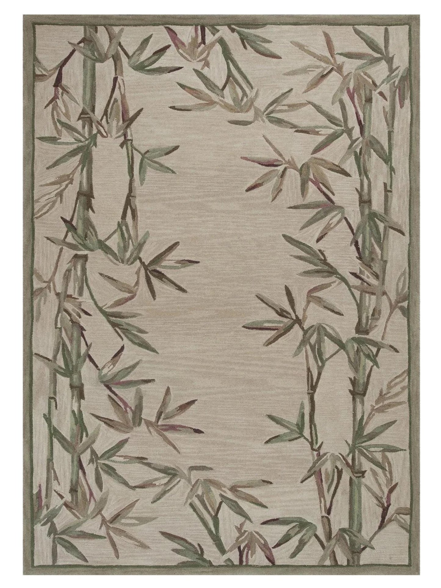 KAS Sparta 3146 Ivory Florals & Tropicals Tufted Rug - Rugs - KAS - Atlanta Designer Rugs