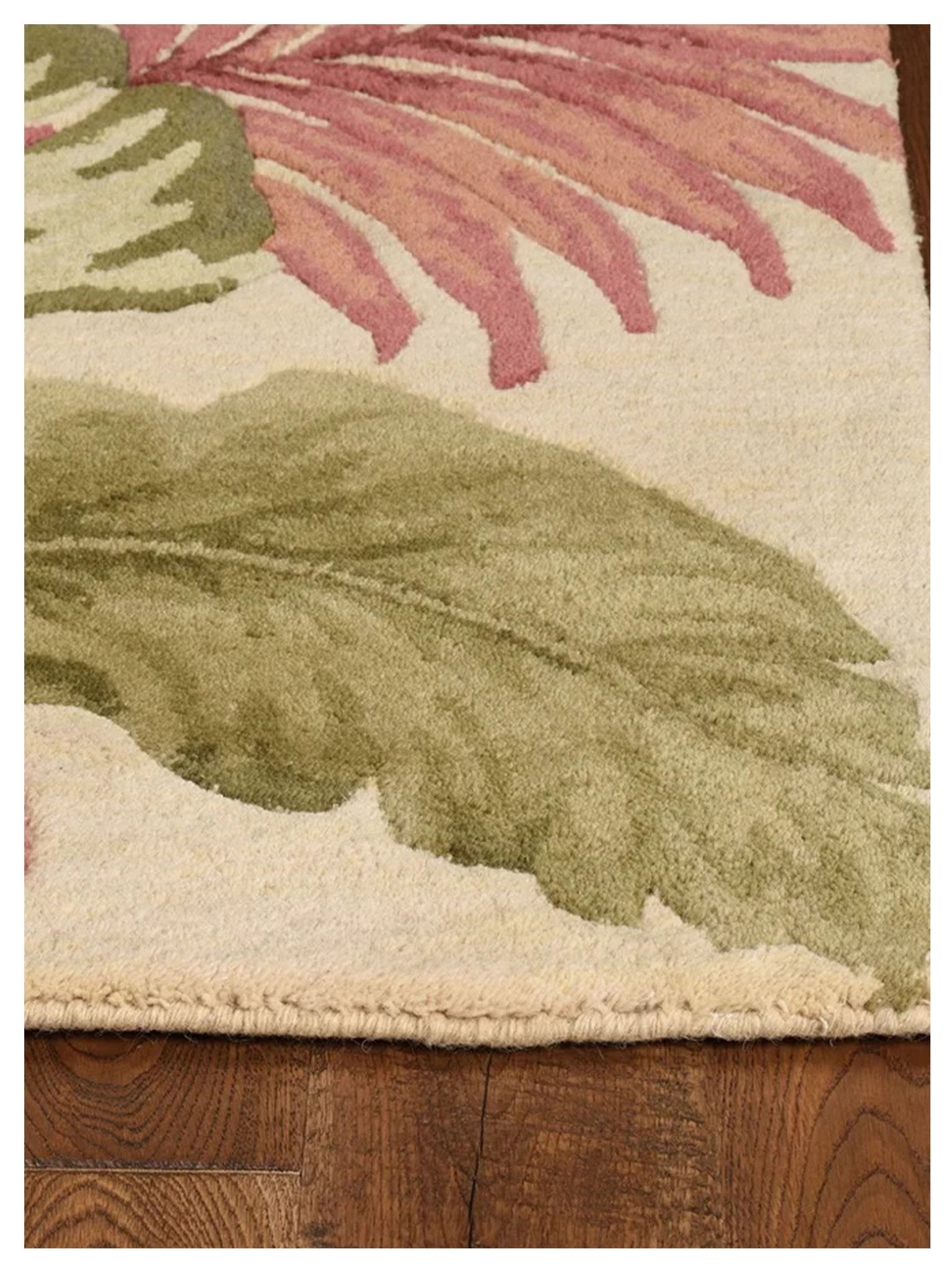 KAS Sparta 3148 Beige Florals & Tropicals Tufted Rug - Rugs - KAS - Atlanta Designer Rugs