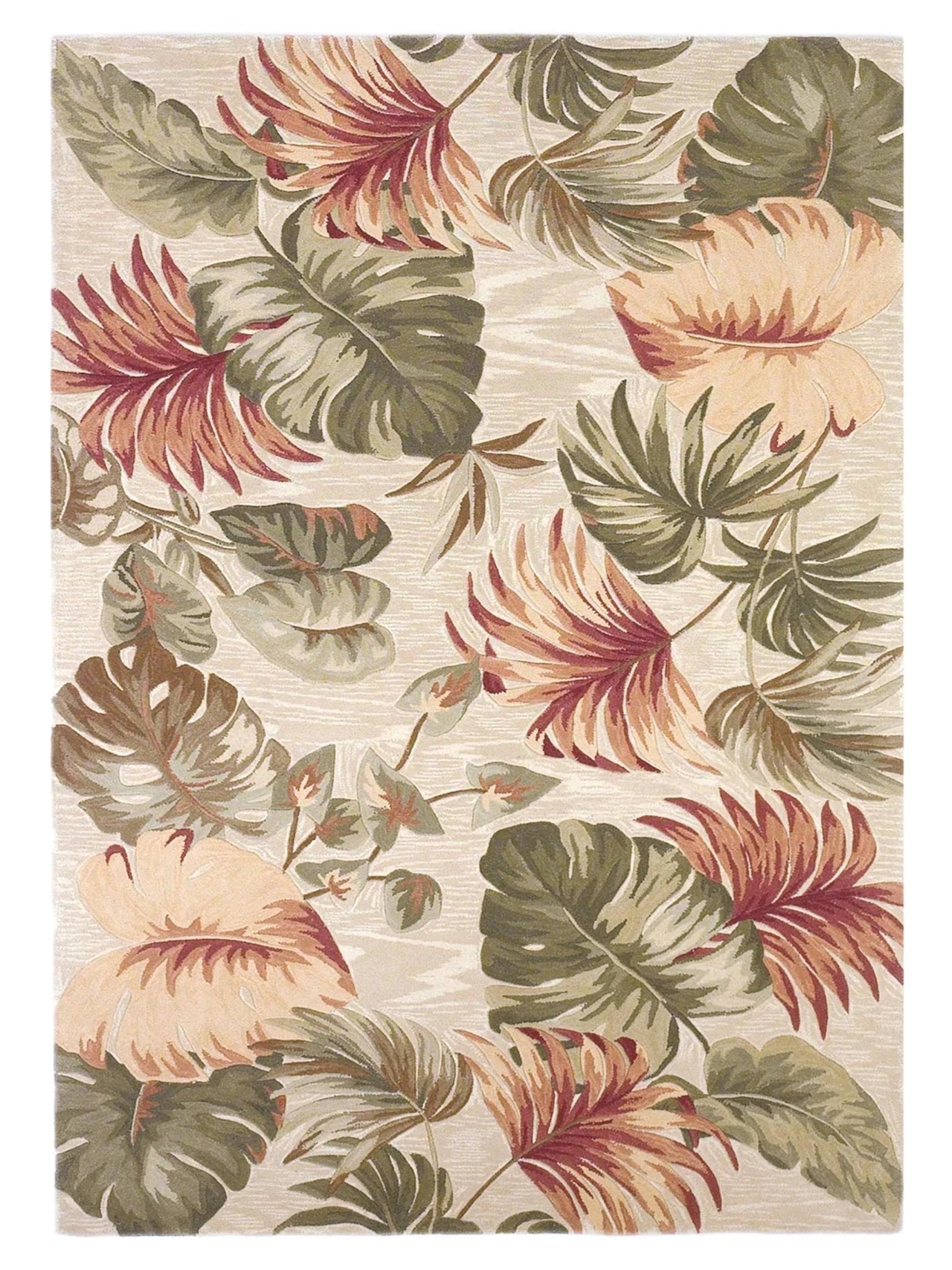 KAS Sparta 3148 Beige Florals & Tropicals Tufted Rug - Rugs - KAS - Atlanta Designer Rugs