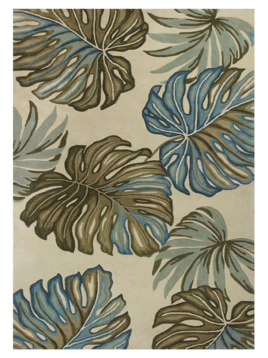 KAS Sparta 3182 Ivory Florals & Tropicals Tufted Rug - Rugs - KAS - Atlanta Designer Rugs