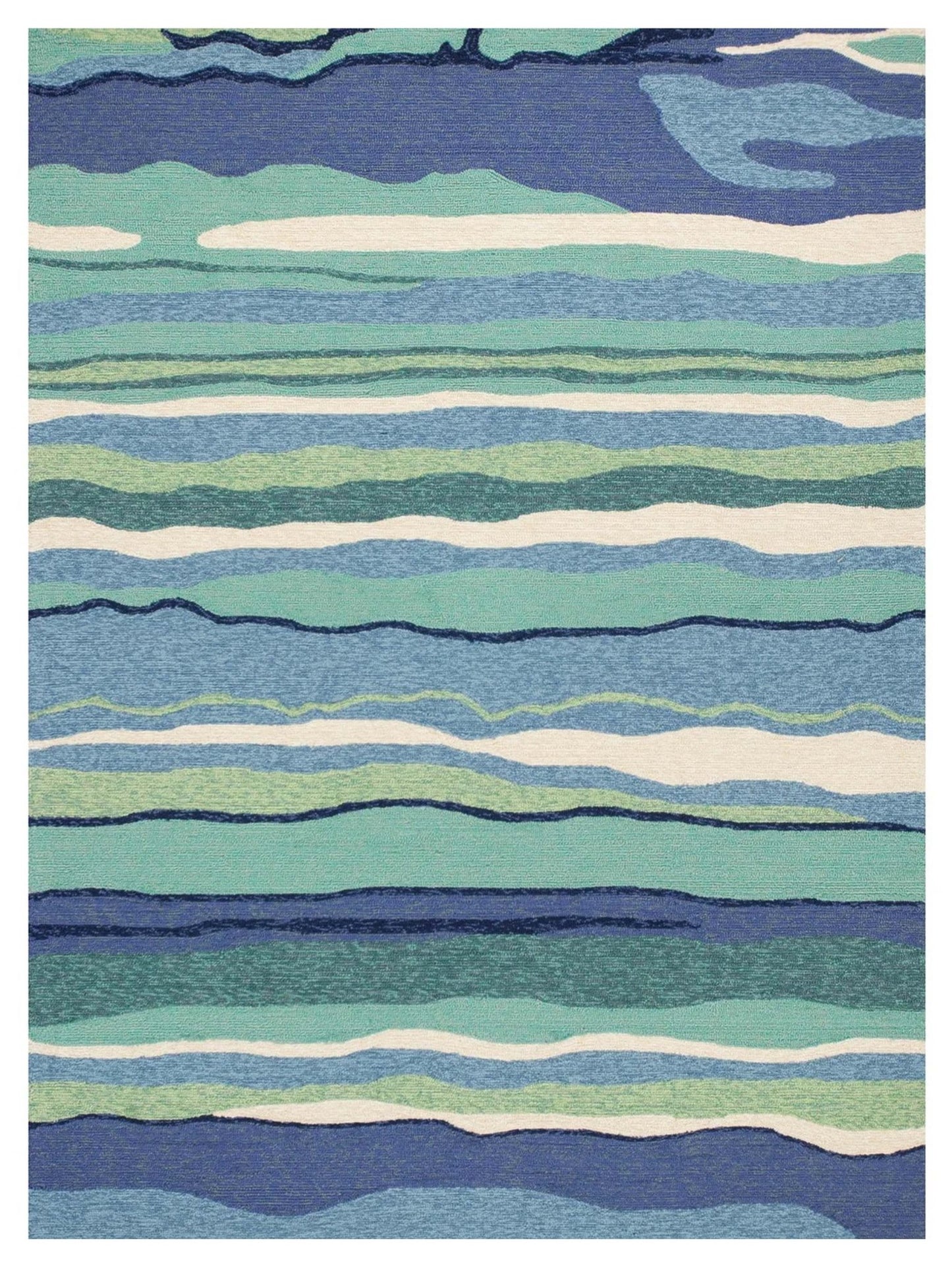 KAS Harbor 4216 Ocean Indoor/Outdoor Knotted Rug - Rugs - KAS - Atlanta Designer Rugs