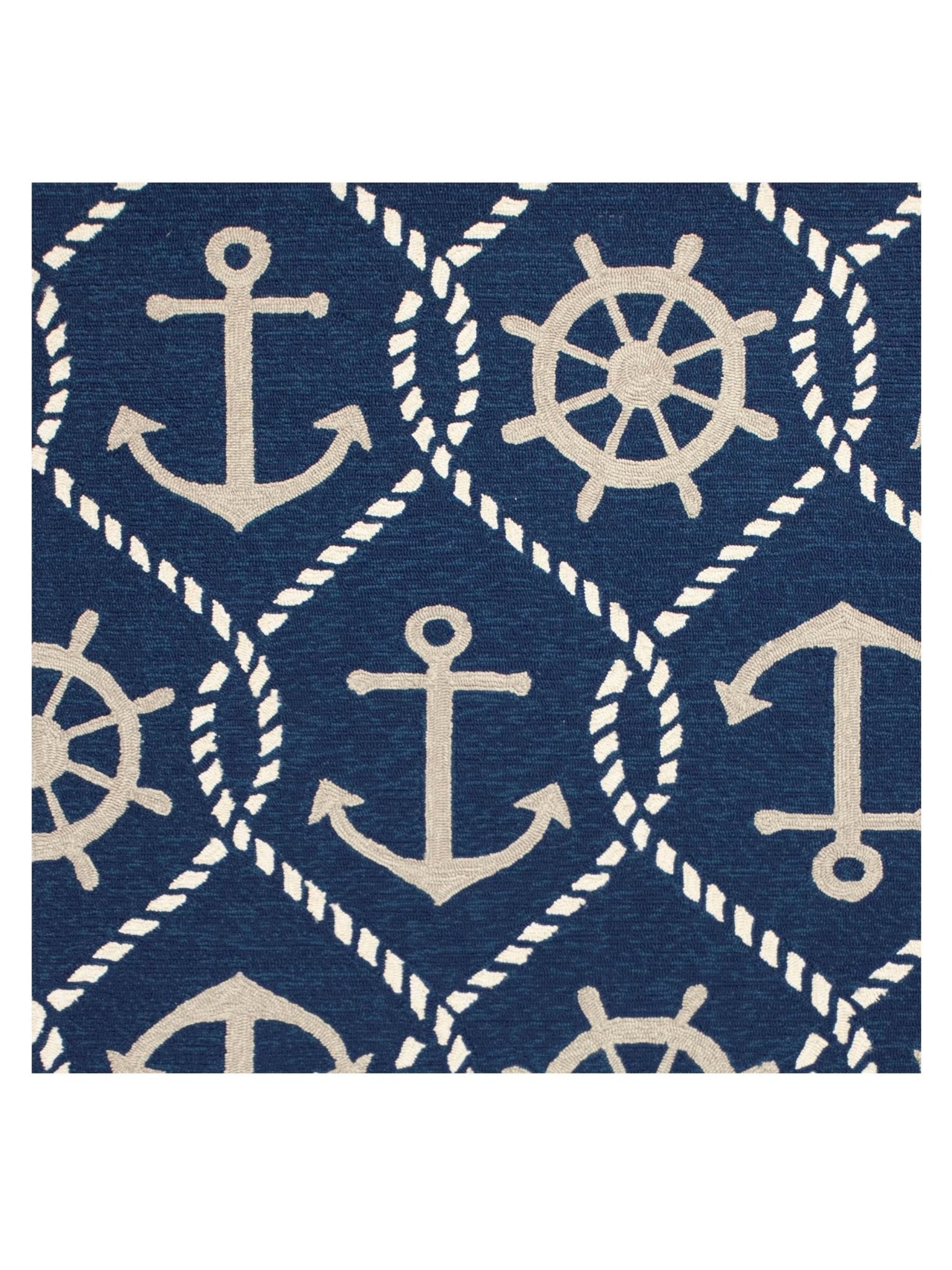 KAS Harbor 4220 Navy Indoor/Outdoor Knotted Rug - Rugs - KAS - Atlanta Designer Rugs