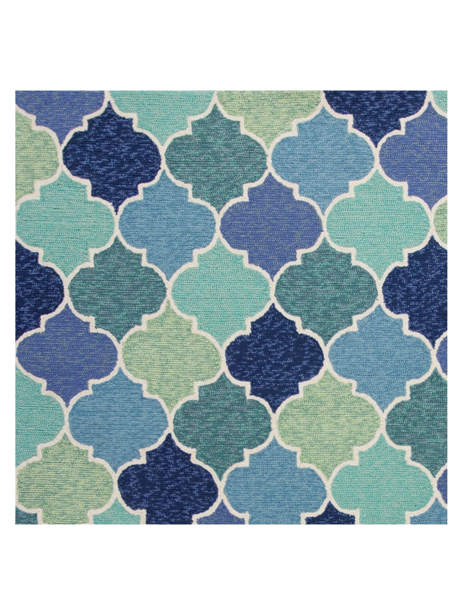 KAS Harbor 4231 Blue Indoor/Outdoor Knotted Rug - Rugs - KAS - Atlanta Designer Rugs