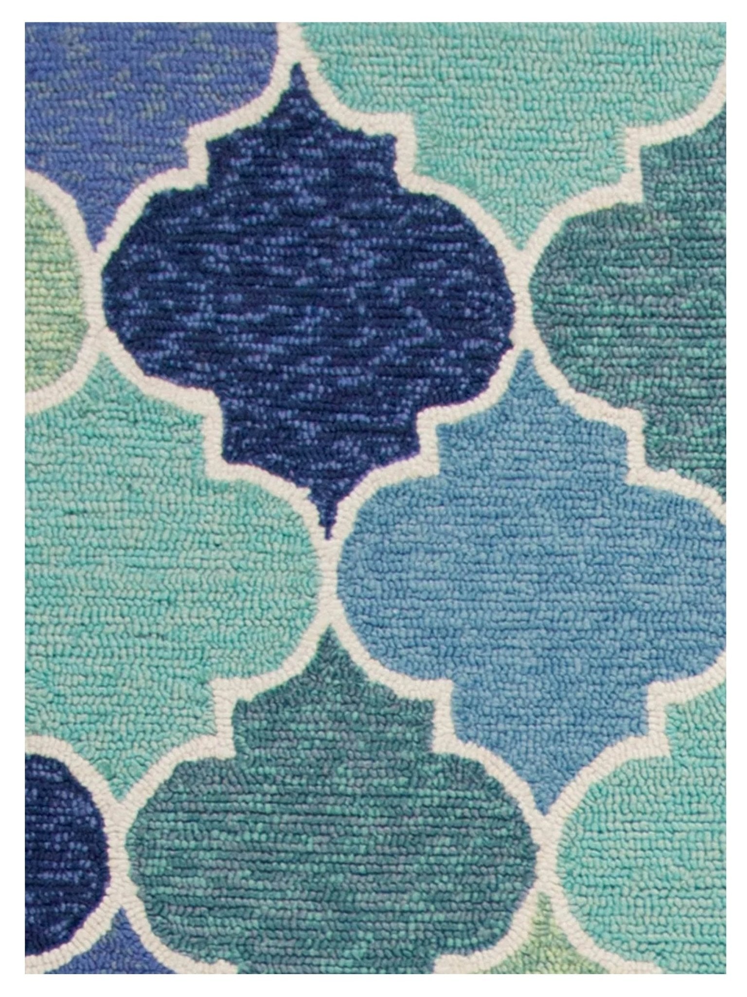 KAS Harbor 4231 Blue Indoor/Outdoor Knotted Rug - Rugs - KAS - Atlanta Designer Rugs