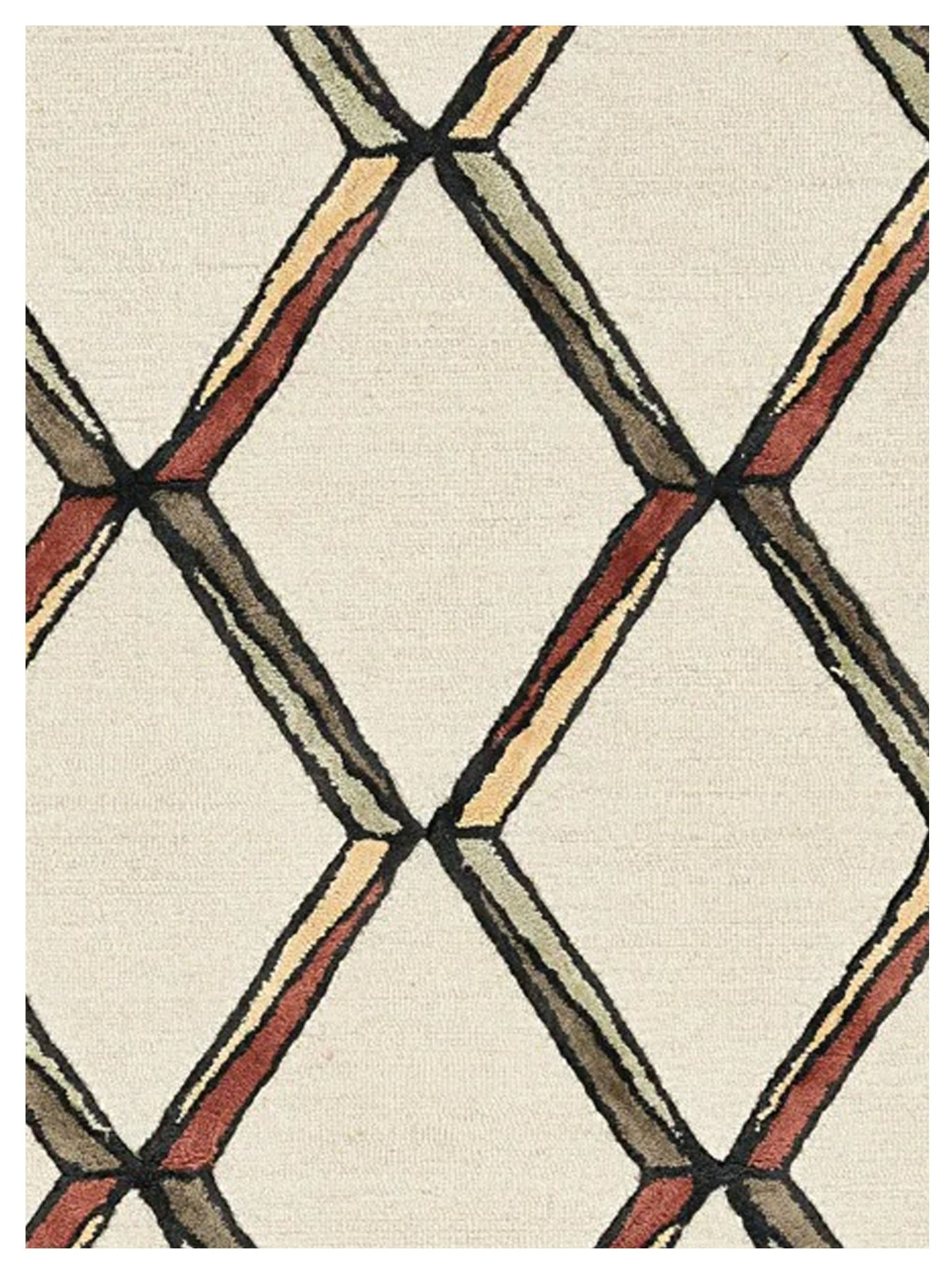 KAS Libby Langdon Upton 4309 Cream Gold Transitional Tufted Rug - Rugs - KAS - Atlanta Designer Rugs