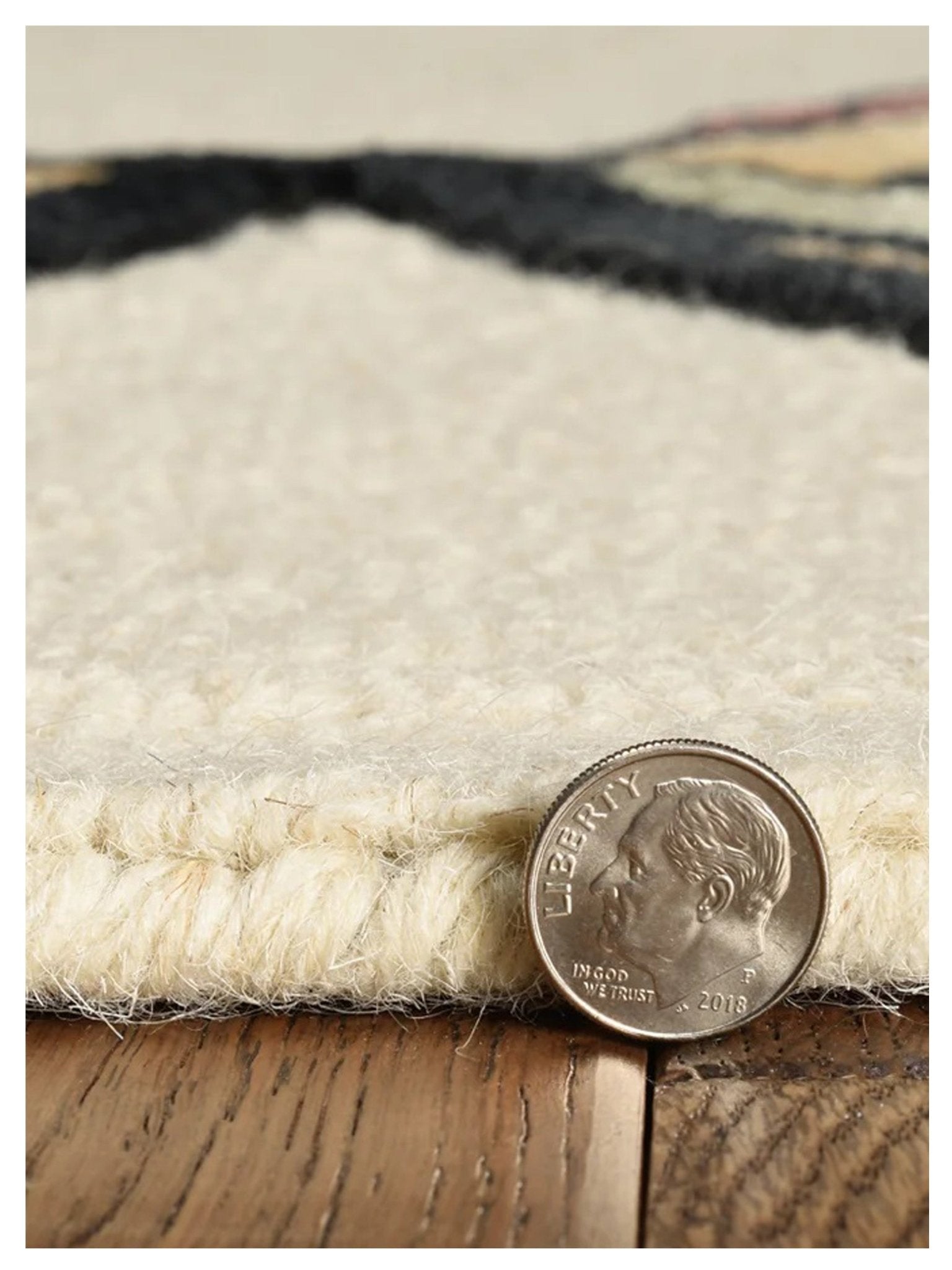 KAS Libby Langdon Upton 4309 Cream Gold Transitional Tufted Rug - Rugs - KAS - Atlanta Designer Rugs