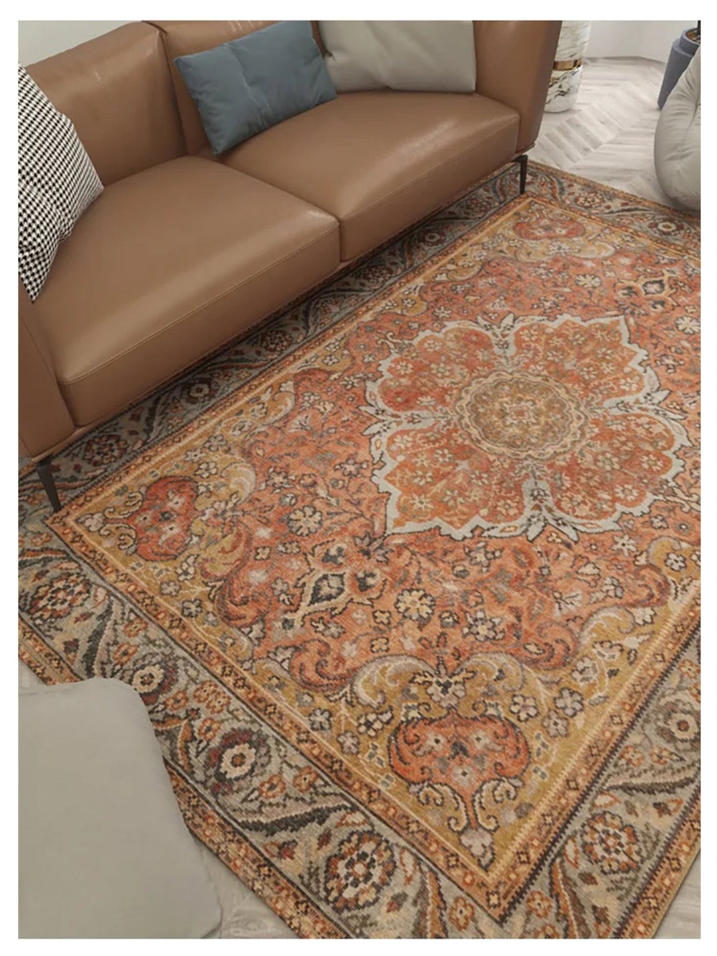 KAS London 4806 Rust Transitional Machinemade Rug - Rugs - KAS - Atlanta Designer Rugs