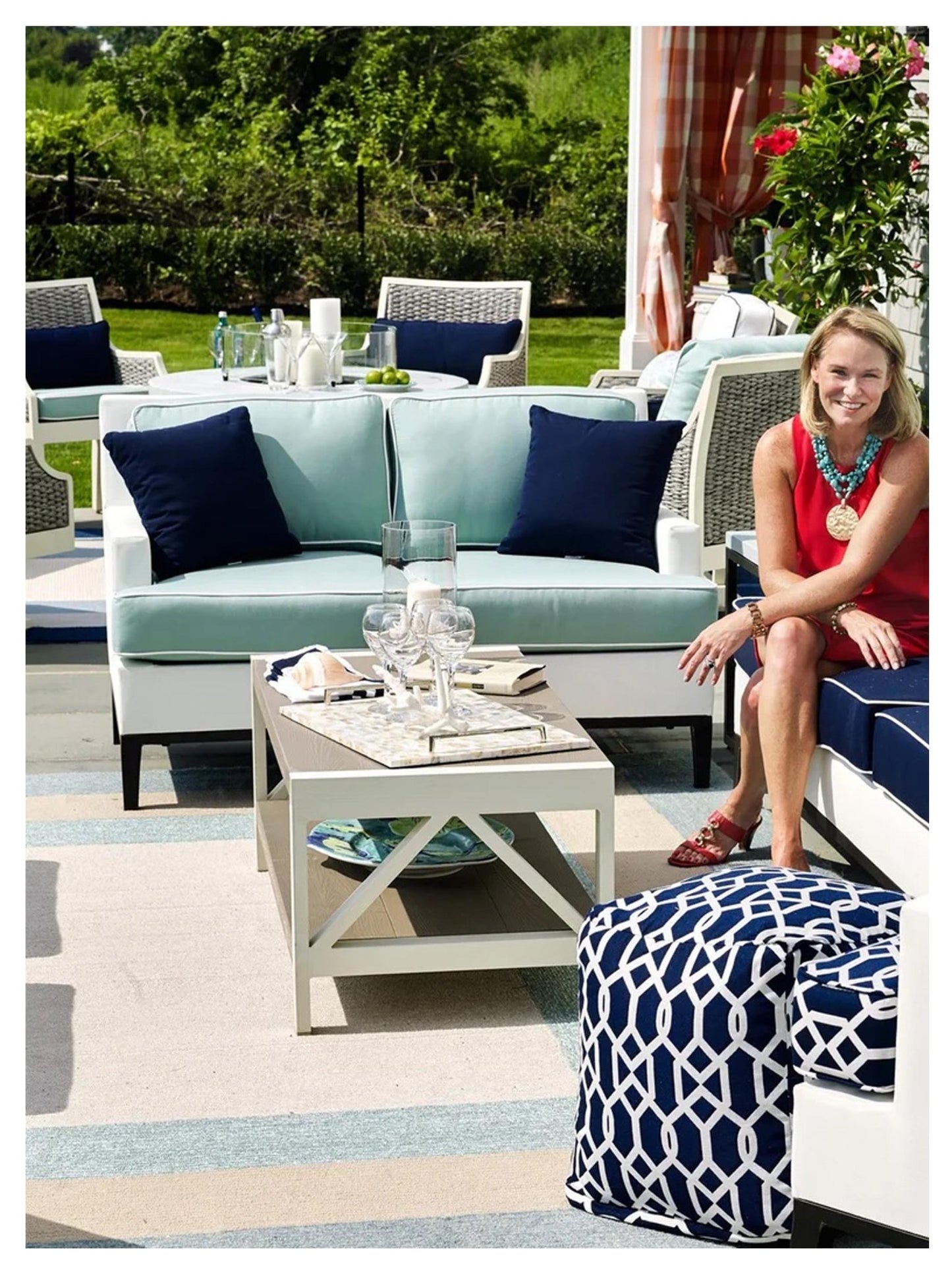 KAS Libby Langdon Hamptons 5227 Spa Indoor/Outdoor Tufted Rug - Rugs - KAS - Atlanta Designer Rugs