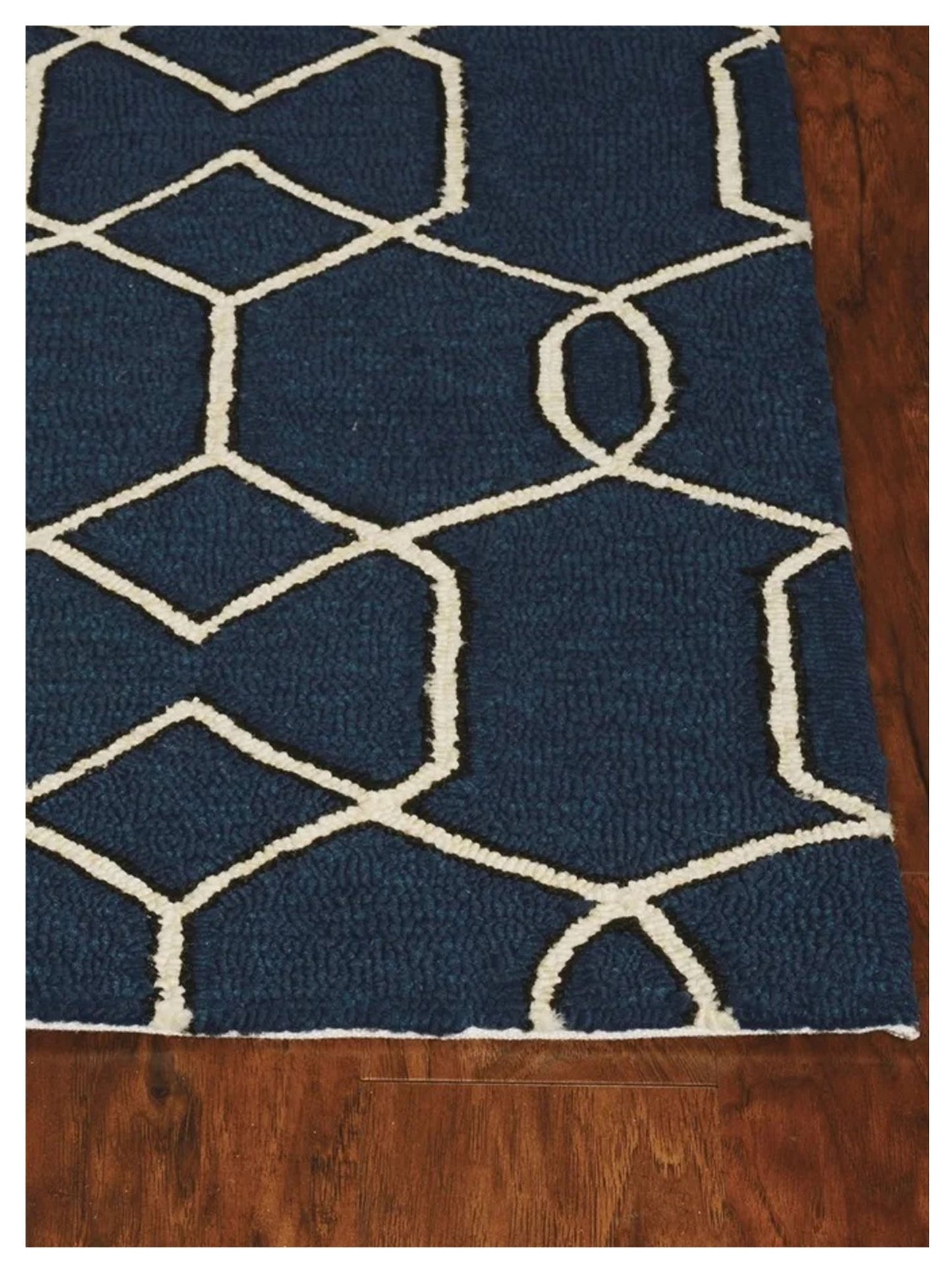 KAS Libby Langdon Hamptons 5230 Navy Indoor/Outdoor Tufted Rug - Rugs - KAS - Atlanta Designer Rugs