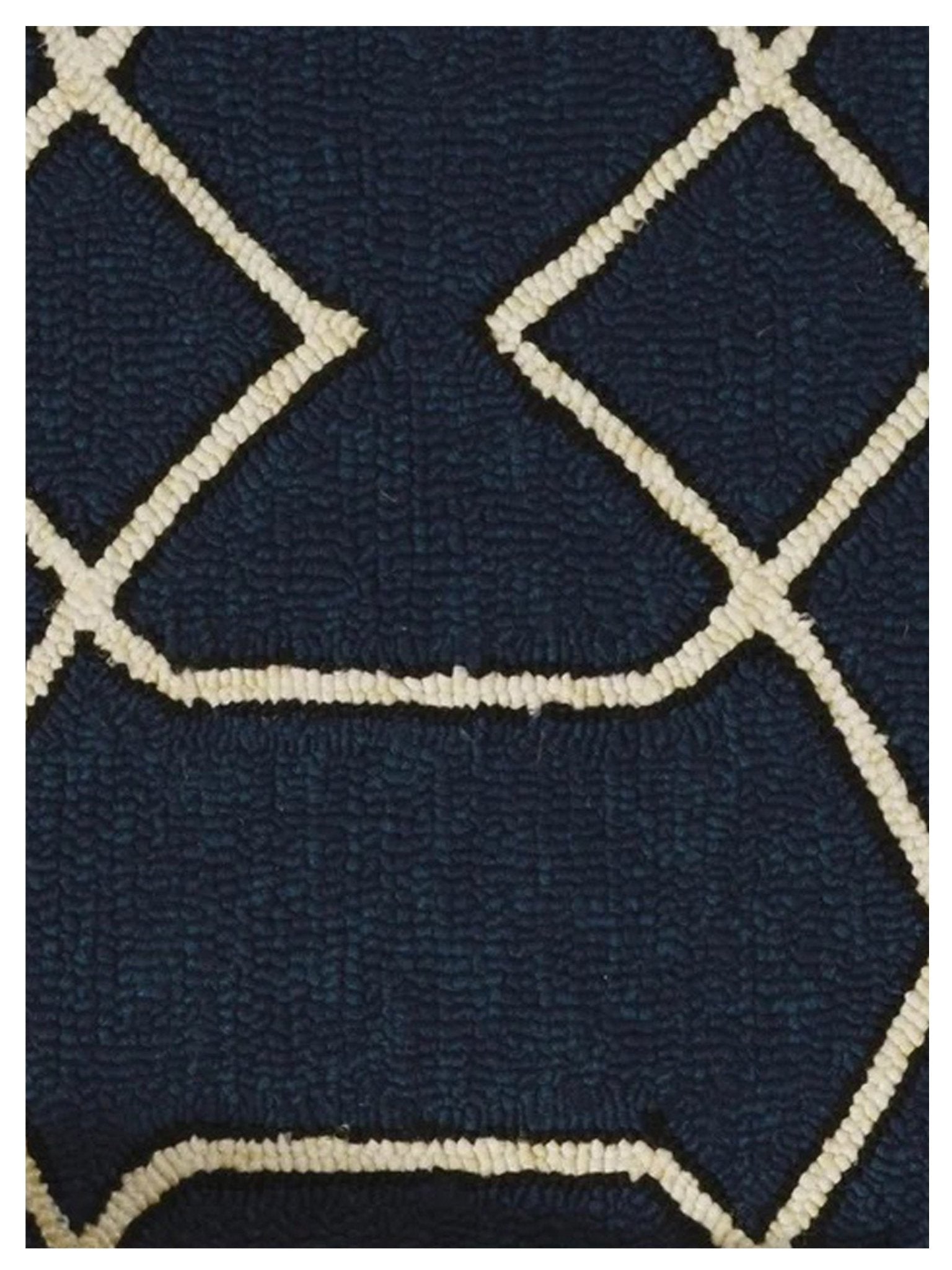 KAS Libby Langdon Hamptons 5230 Navy Indoor/Outdoor Tufted Rug - Rugs - KAS - Atlanta Designer Rugs