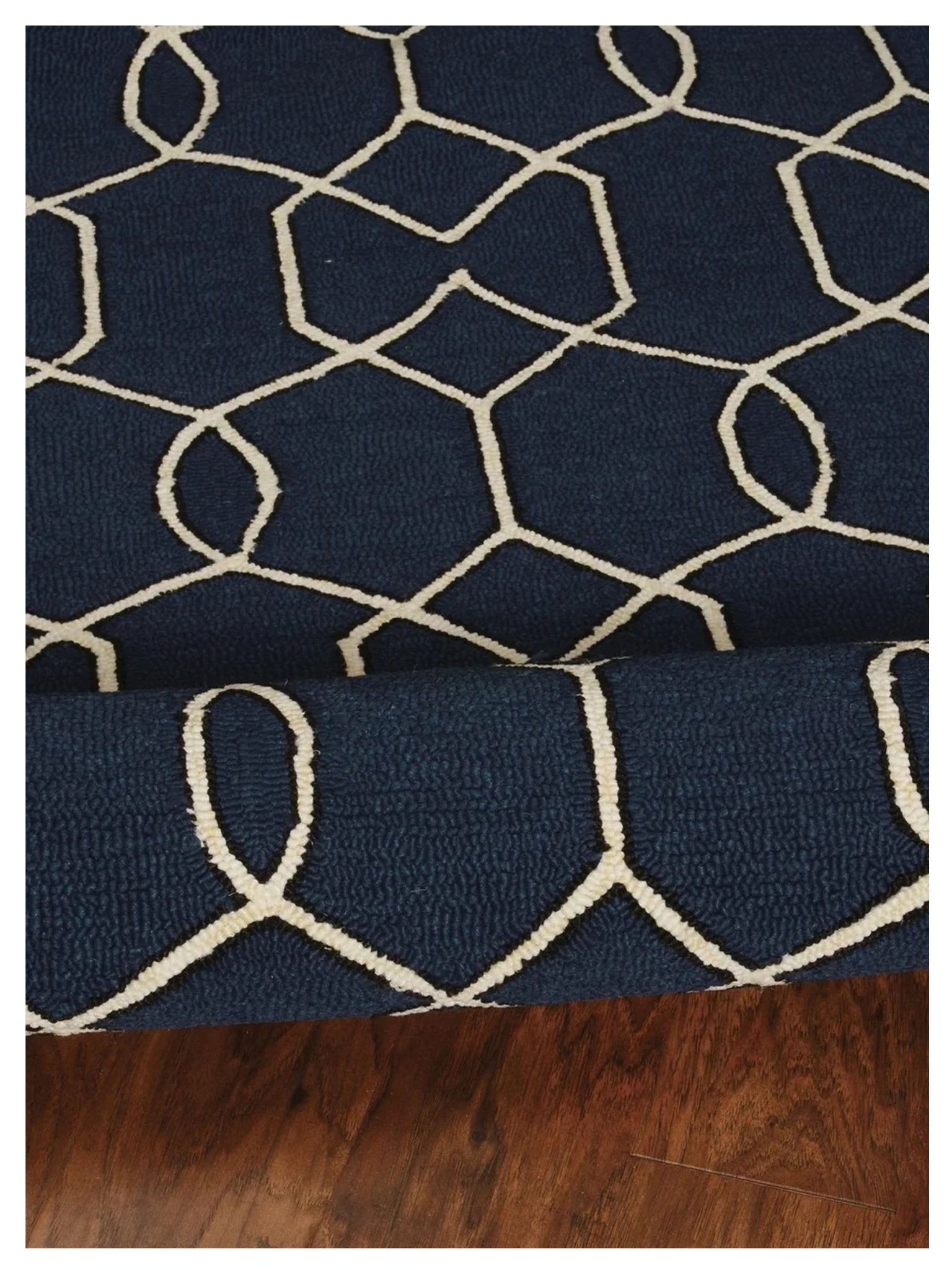 KAS Libby Langdon Hamptons 5230 Navy Indoor/Outdoor Tufted Rug - Rugs - KAS - Atlanta Designer Rugs