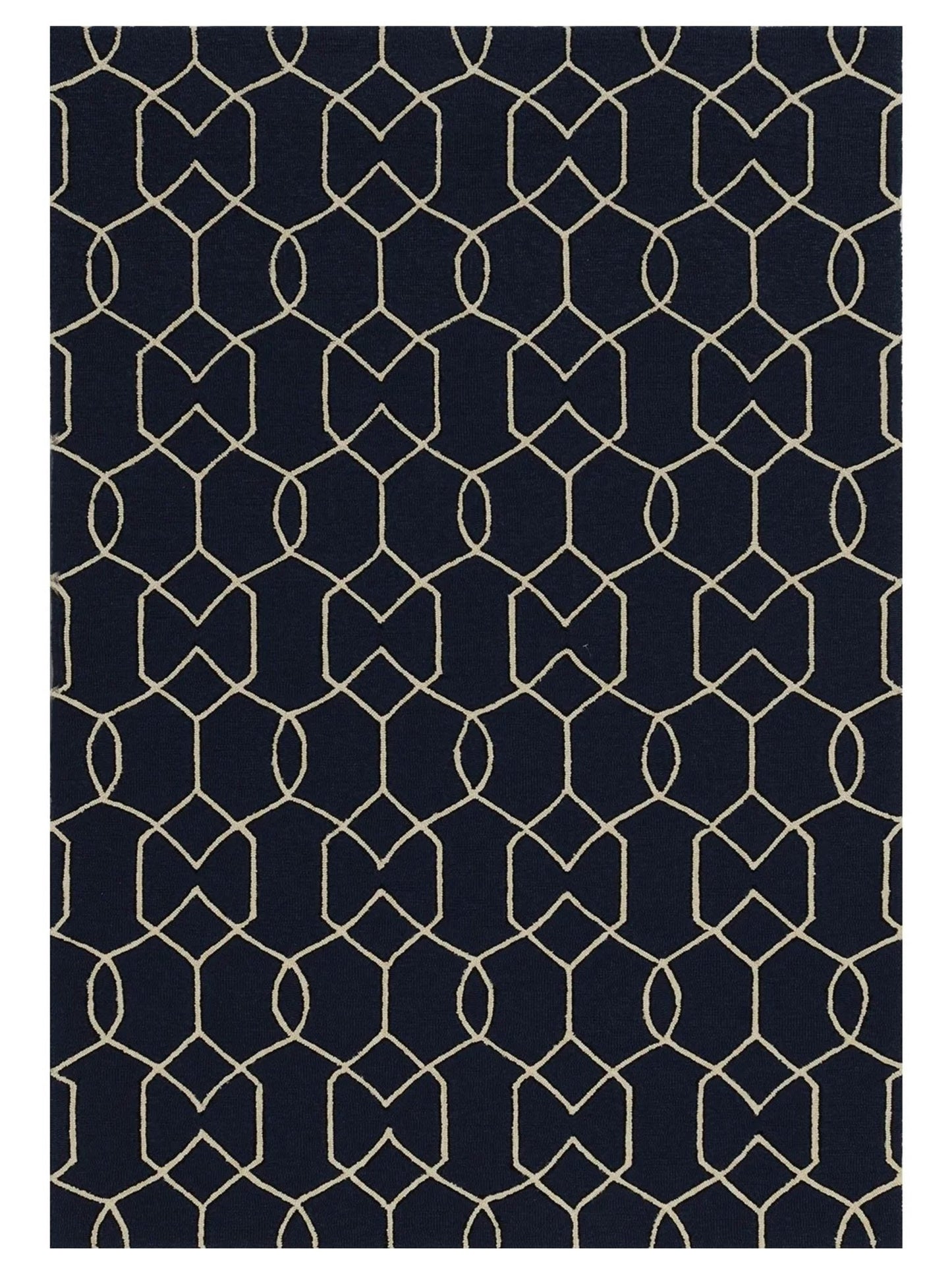 KAS Libby Langdon Hamptons 5230 Navy Indoor/Outdoor Tufted Rug - Rugs - KAS - Atlanta Designer Rugs