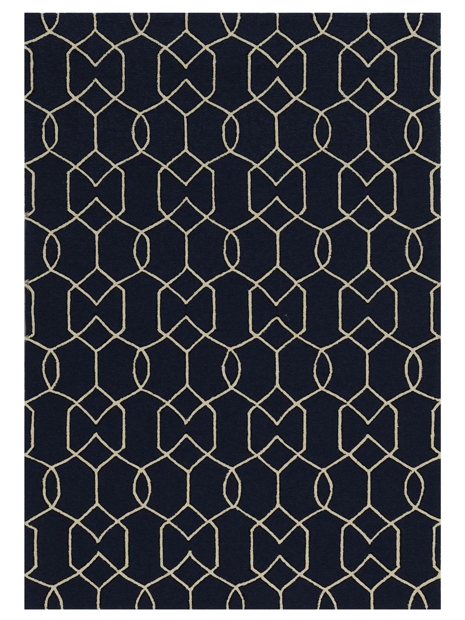 KAS Libby Langdon Hamptons 5230 Navy Indoor/Outdoor Tufted Rug - Rugs - KAS - Atlanta Designer Rugs