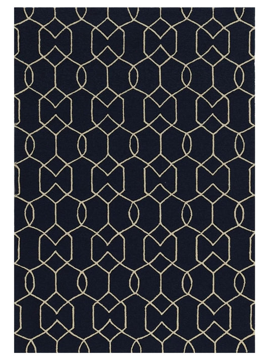 KAS Libby Langdon Hamptons 5230 Navy Indoor/Outdoor Tufted Rug - Rugs - KAS - Atlanta Designer Rugs