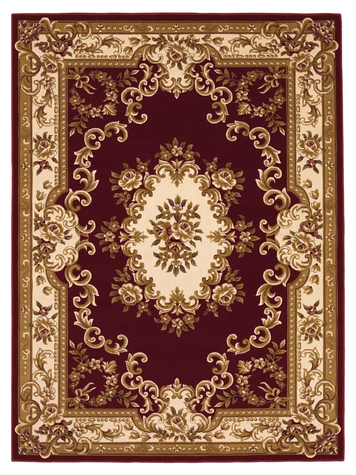 KAS Corinthian 5308 Red Ivory Classics Machinemade Rug - Rugs - KAS - Atlanta Designer Rugs