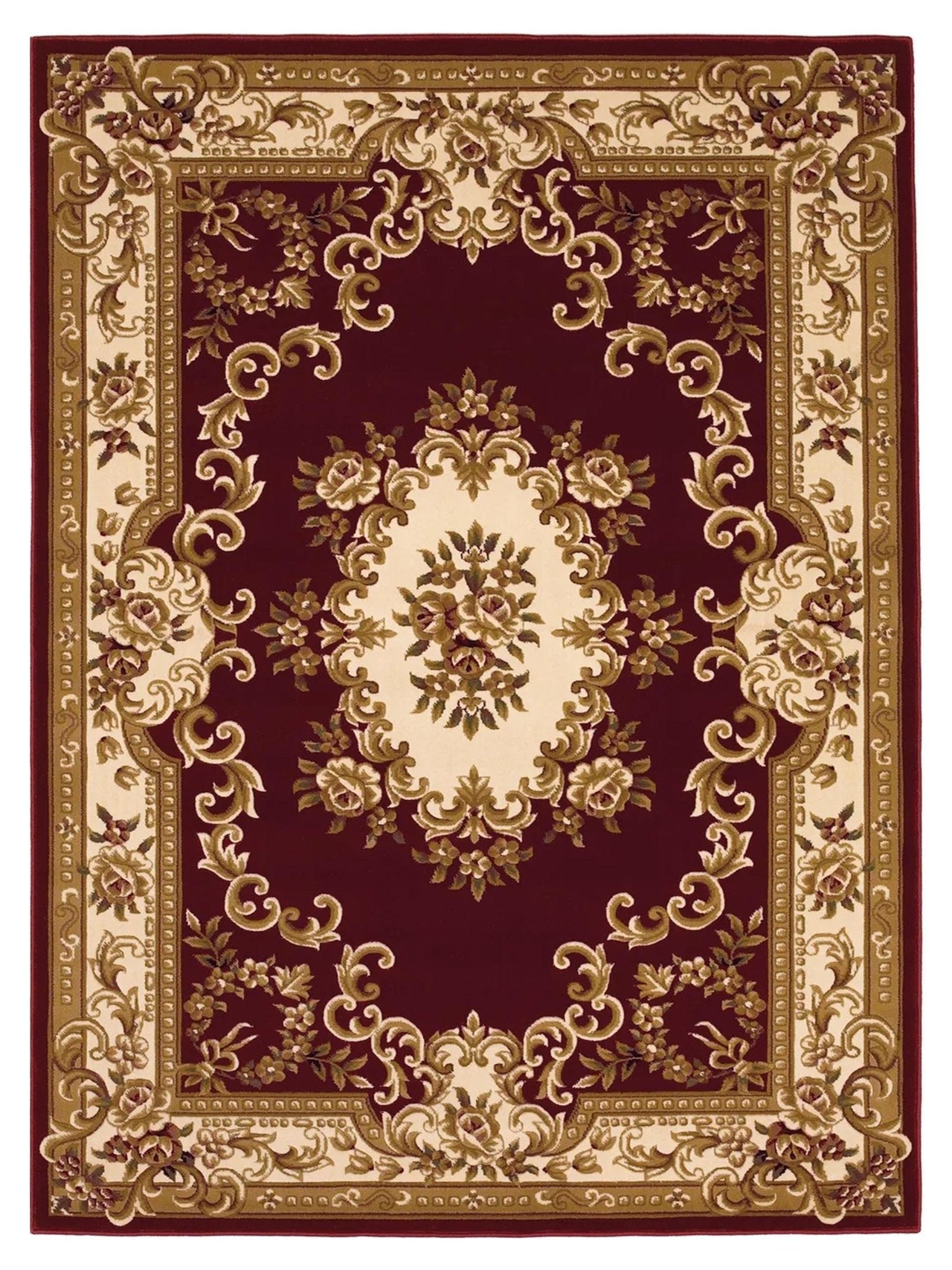 KAS Corinthian 5308 Red Ivory Classics Machinemade Rug - Rugs - KAS - Atlanta Designer Rugs