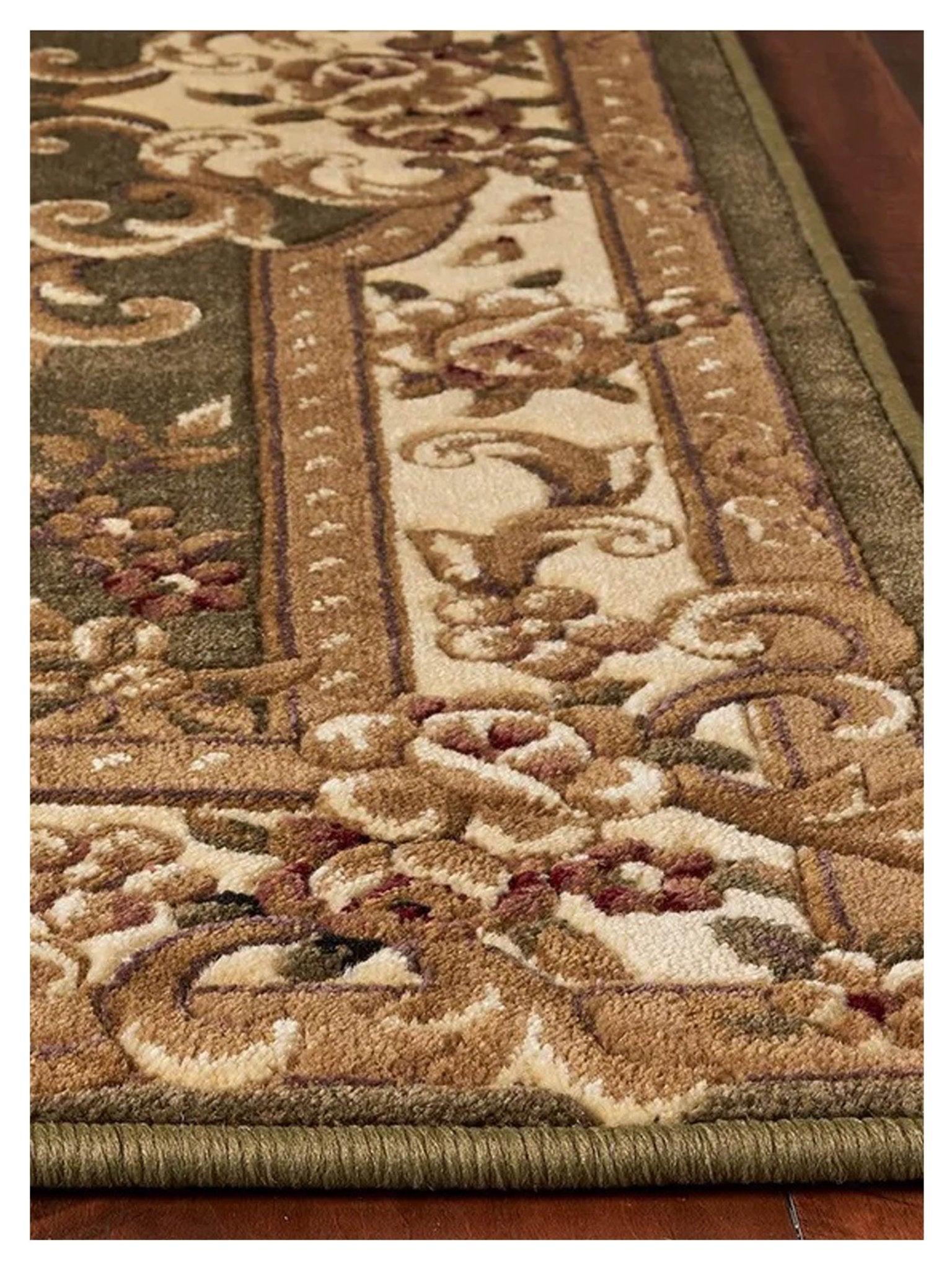 KAS Corinthian 5312 Green Ivory Classics Machinemade Rug - Rugs - KAS - Atlanta Designer Rugs