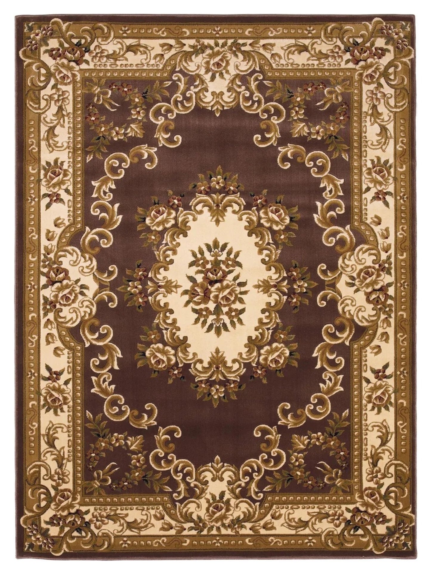 KAS Corinthian 5313 Plum Ivory Classics Machinemade Rug - Rugs - KAS - Atlanta Designer Rugs