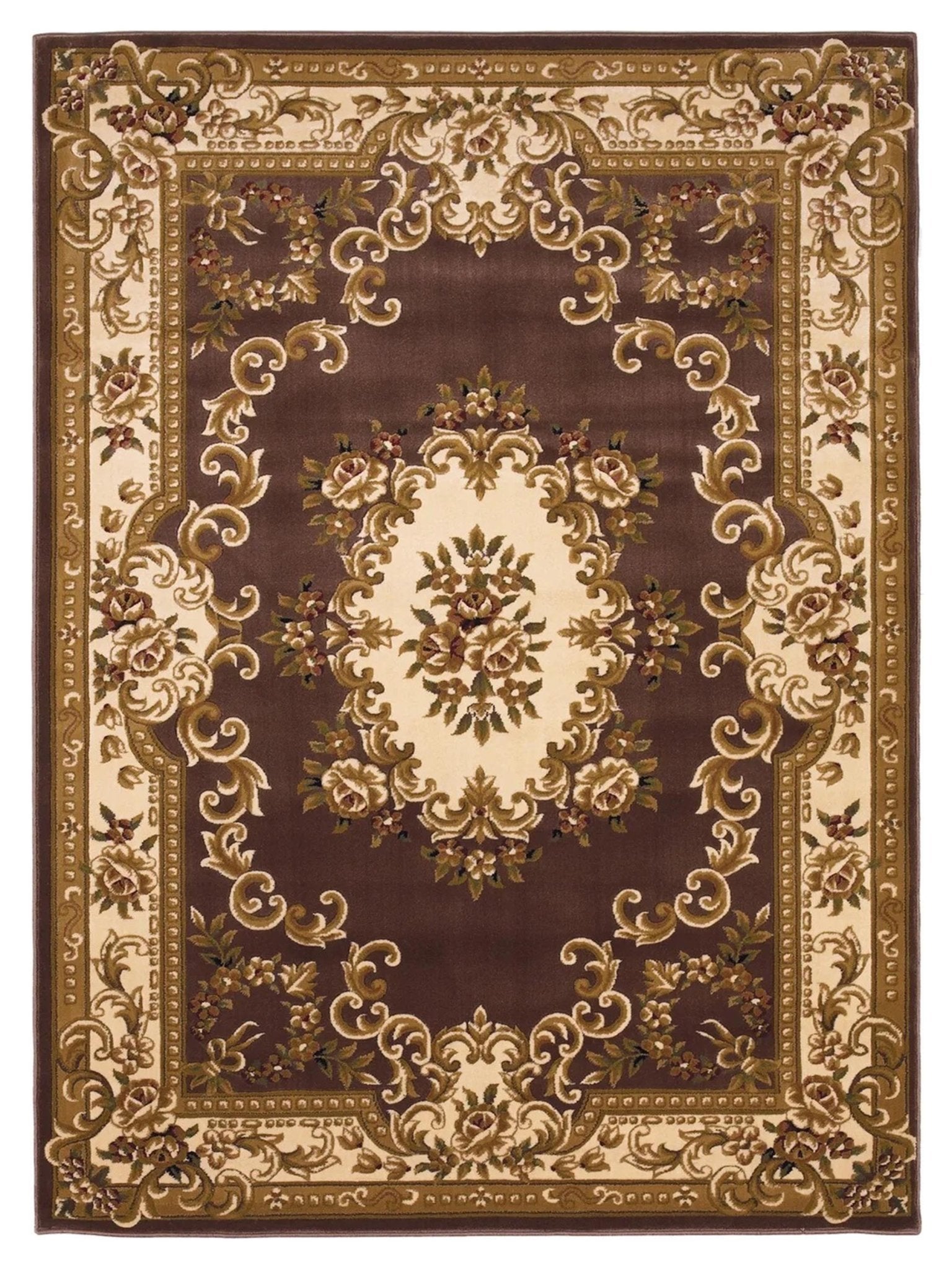 KAS Corinthian 5313 Plum Ivory Classics Machinemade Rug - Rugs - KAS - Atlanta Designer Rugs