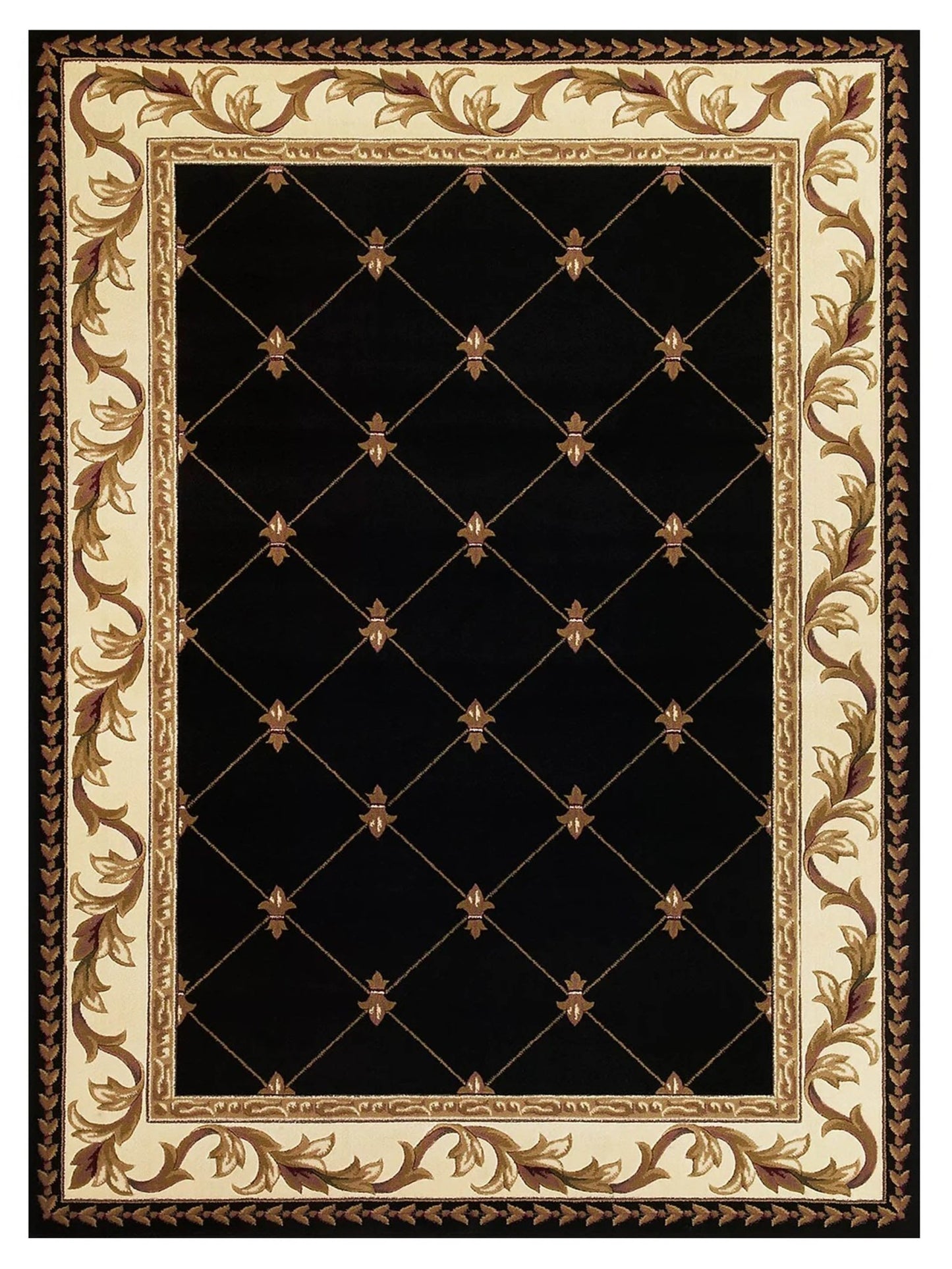 KAS Corinthian 5321 Black Classics Machinemade Rug - Rugs - KAS - Atlanta Designer Rugs