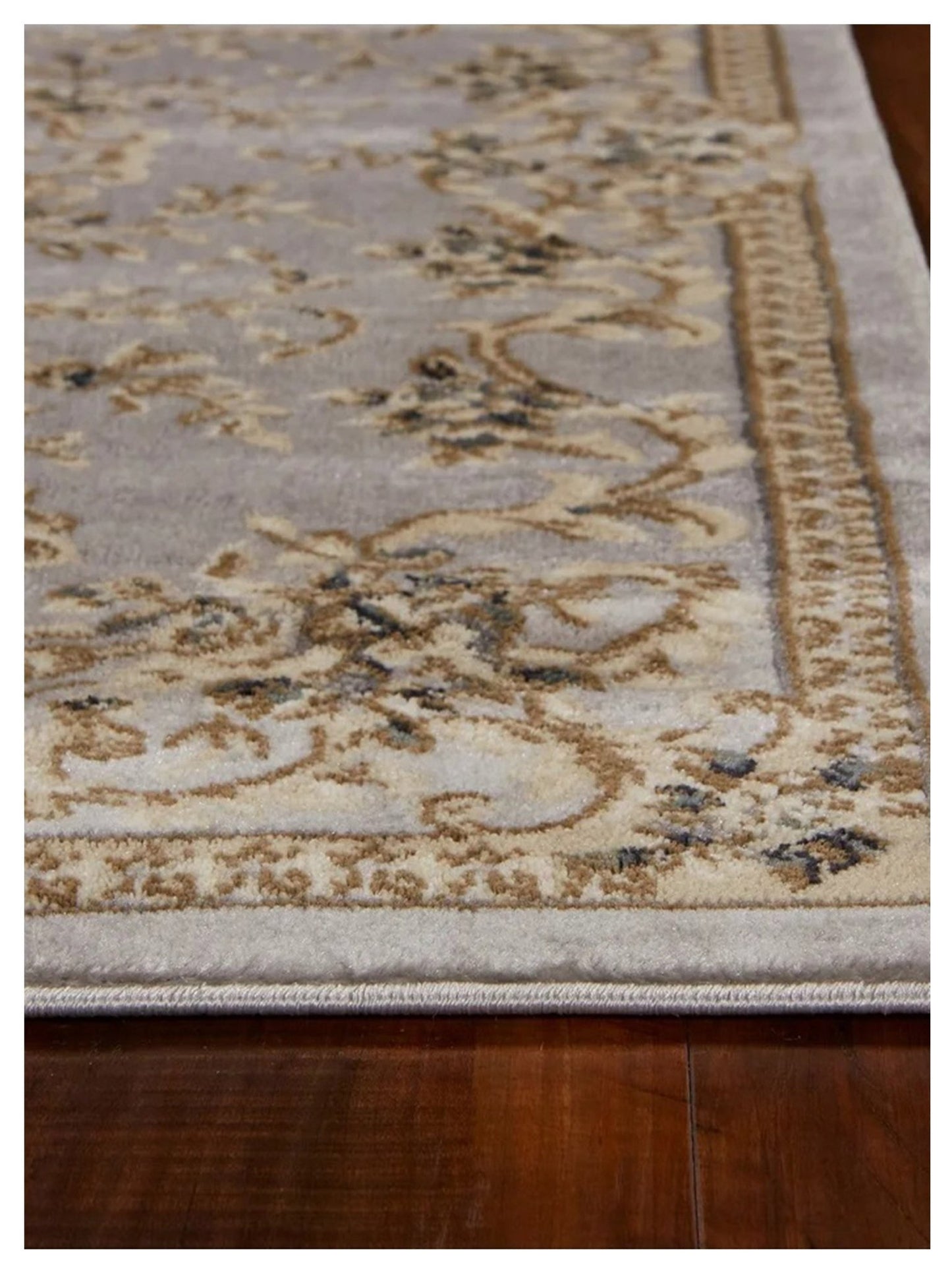 KAS AVALON 5604 Light Grey Traditional Machinemade Rug - Rugs - KAS - Atlanta Designer Rugs