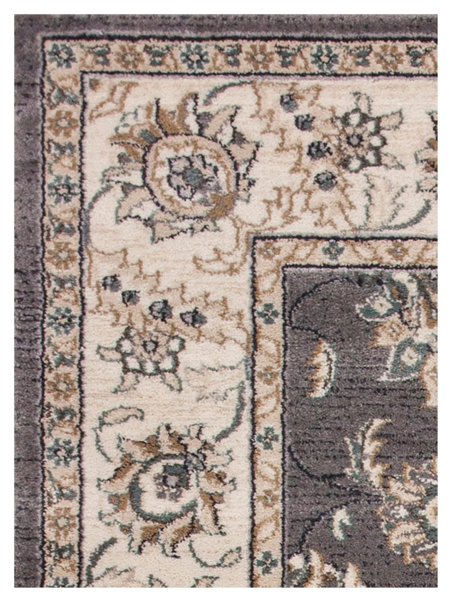 KAS AVALON 5608 Grey Ivory Traditional Machinemade Rug - Rugs - KAS - Atlanta Designer Rugs