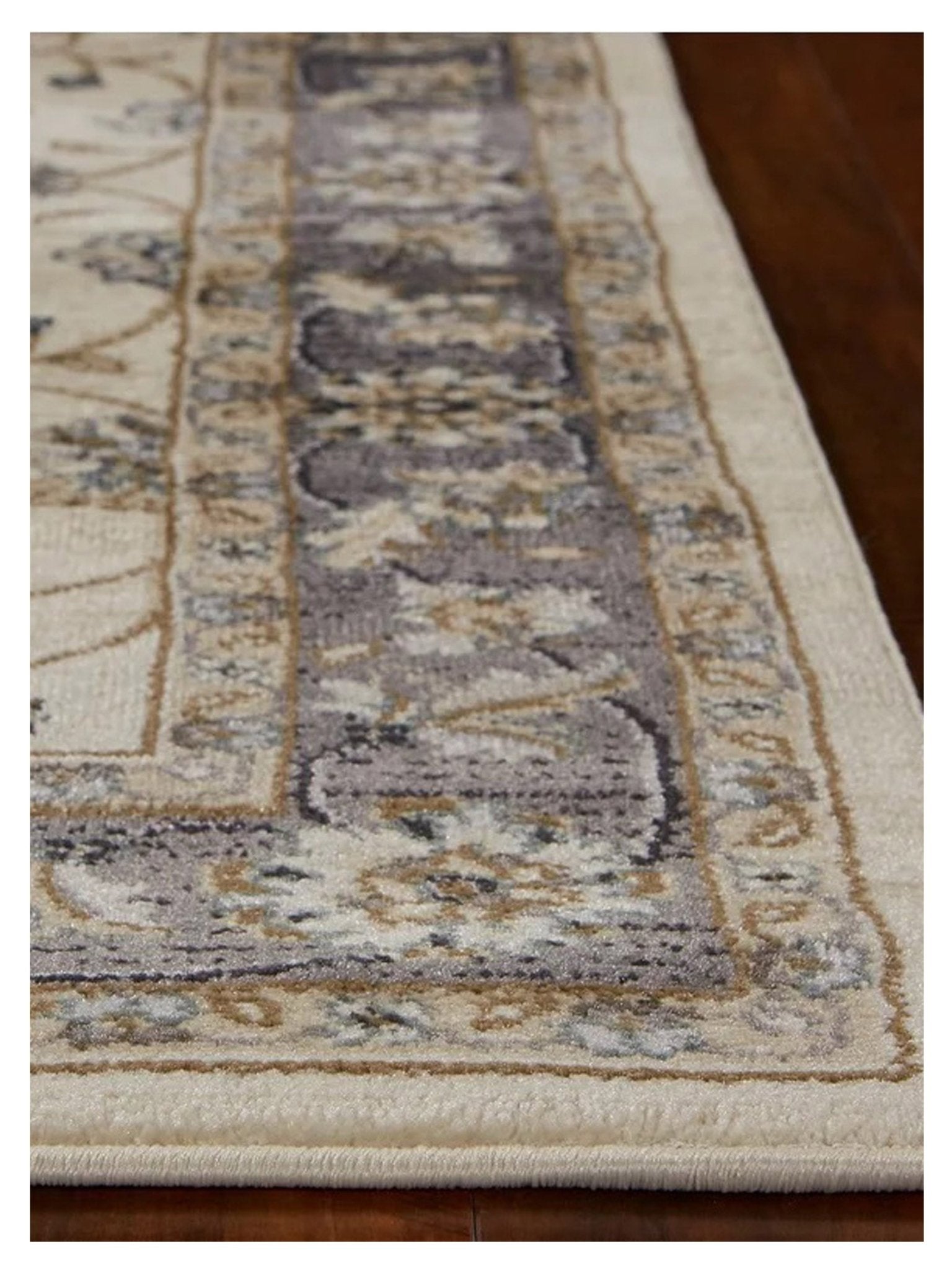 KAS AVALON 5612 Ivory Grey Traditional Machinemade Rug - Rugs - KAS - Atlanta Designer Rugs