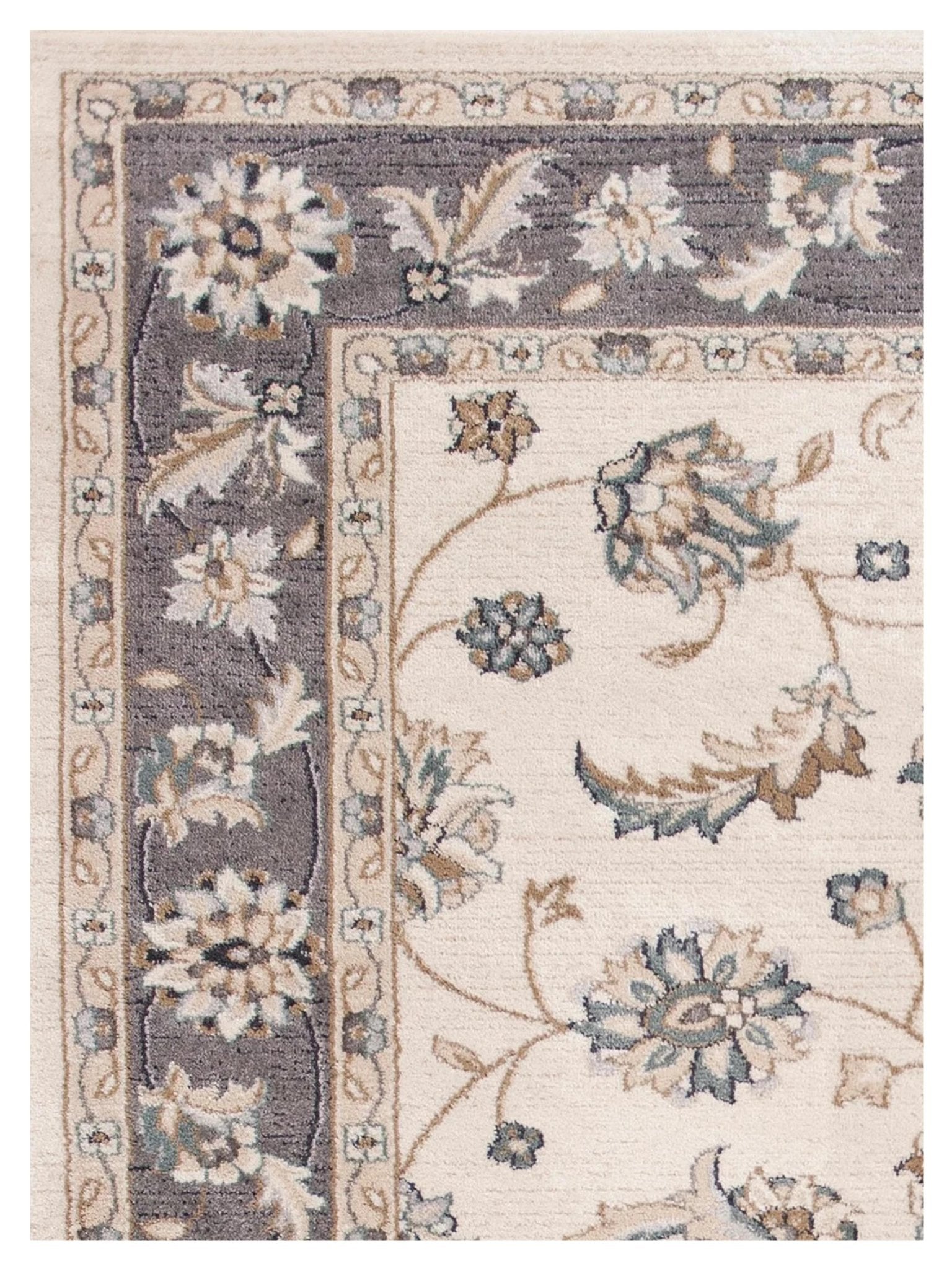 KAS AVALON 5612 Ivory Grey Traditional Machinemade Rug - Rugs - KAS - Atlanta Designer Rugs