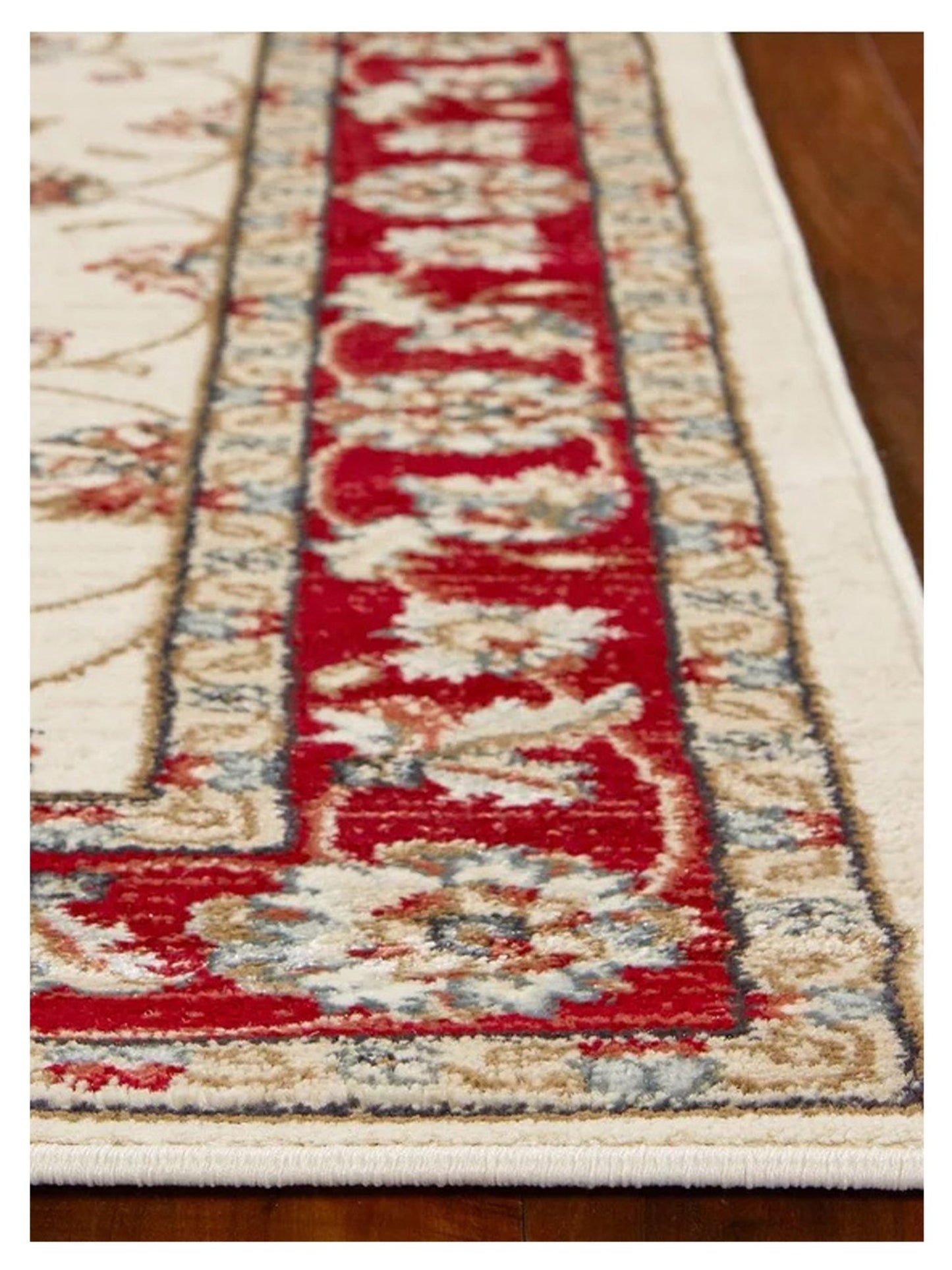 KAS AVALON 5613 Ivory Red Traditional Machinemade Rug - Rugs - KAS - Atlanta Designer Rugs