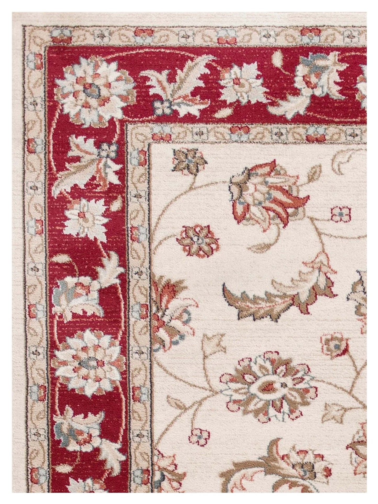 KAS AVALON 5613 Ivory Red Traditional Machinemade Rug - Rugs - KAS - Atlanta Designer Rugs