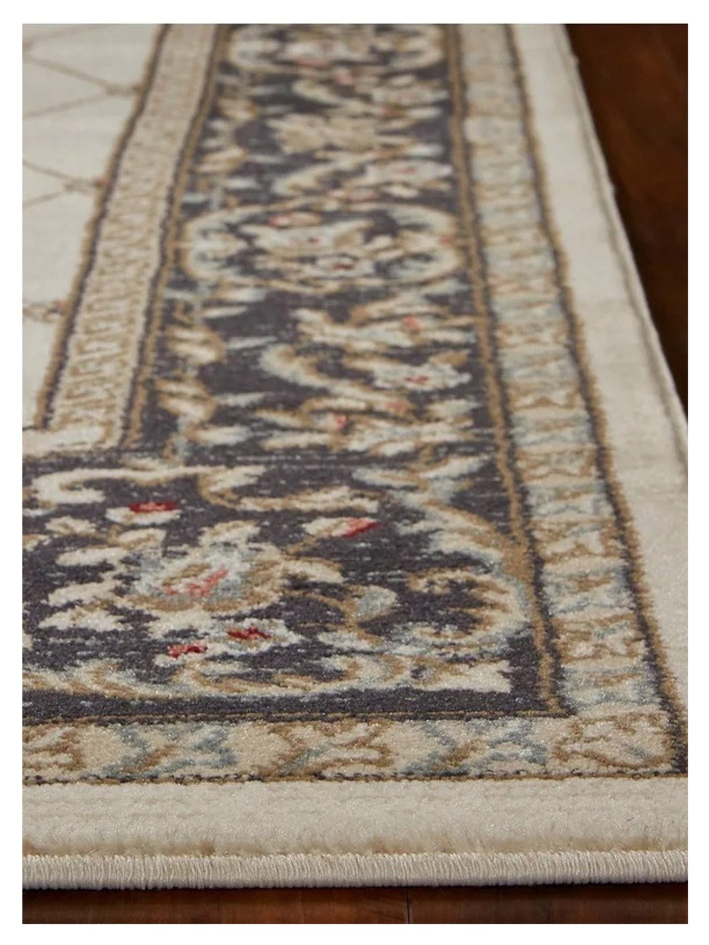 KAS AVALON 5614 Ivory Grey Traditional Machinemade Rug - Rugs - KAS - Atlanta Designer Rugs