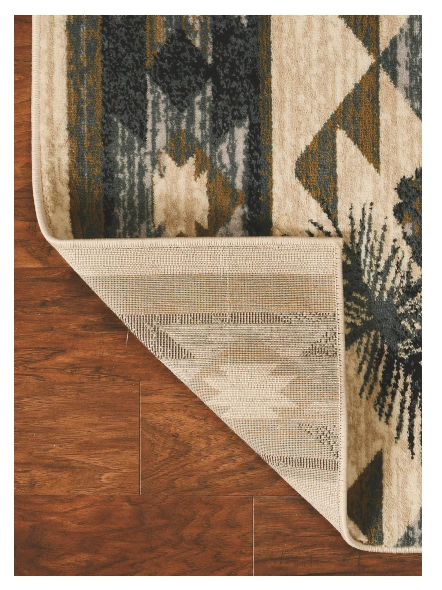 KAS Chester 5634 Ivory Blue Rustic & Lodge Machinemade Rug - Rugs - KAS - Atlanta Designer Rugs