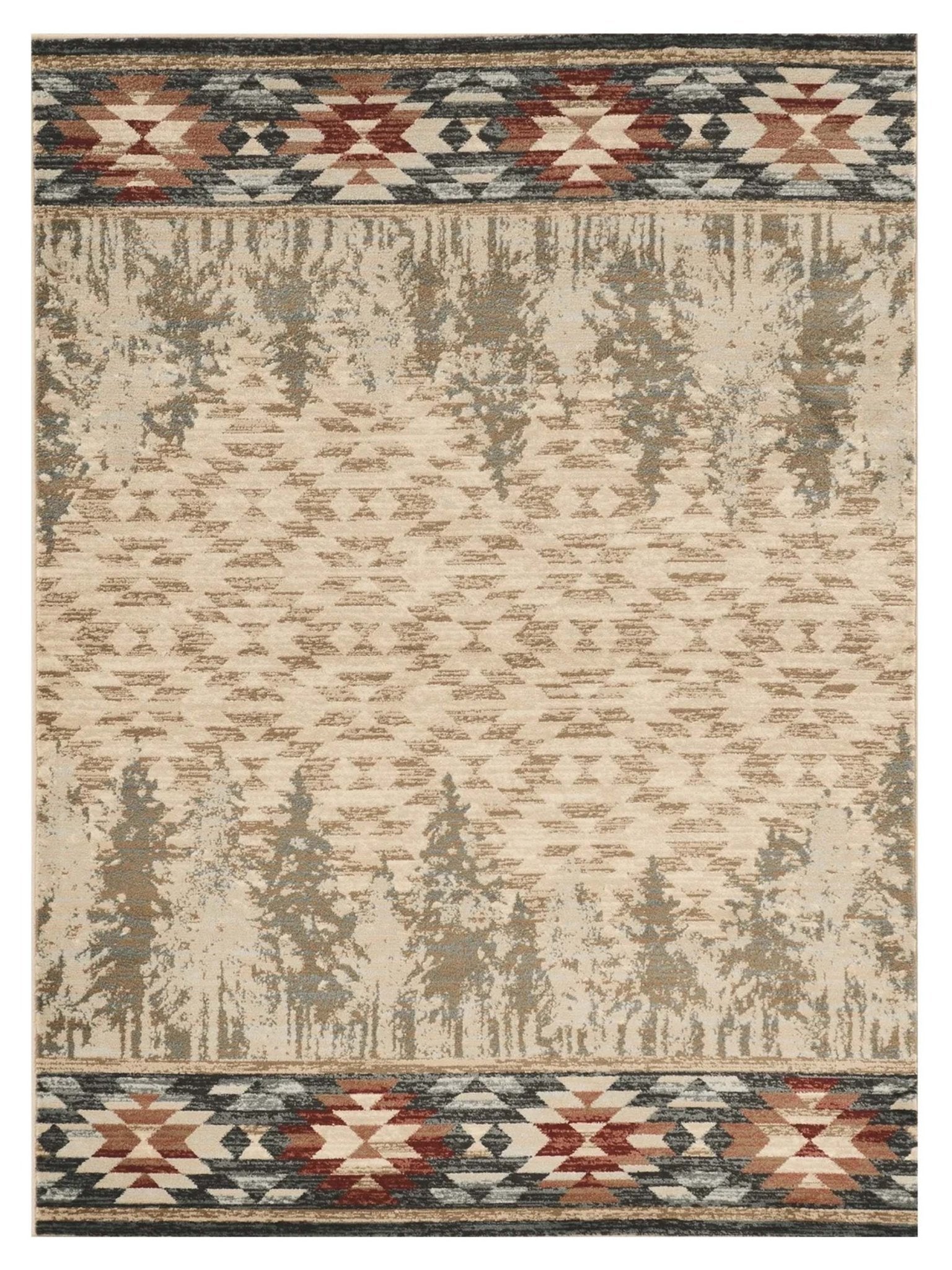 KAS Chester 5635 Ivory Rustic & Lodge Machinemade Rug - Rugs - KAS - Atlanta Designer Rugs