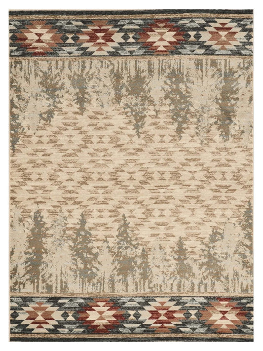 KAS Chester 5635 Ivory Rustic & Lodge Machinemade Rug - Rugs - KAS - Atlanta Designer Rugs