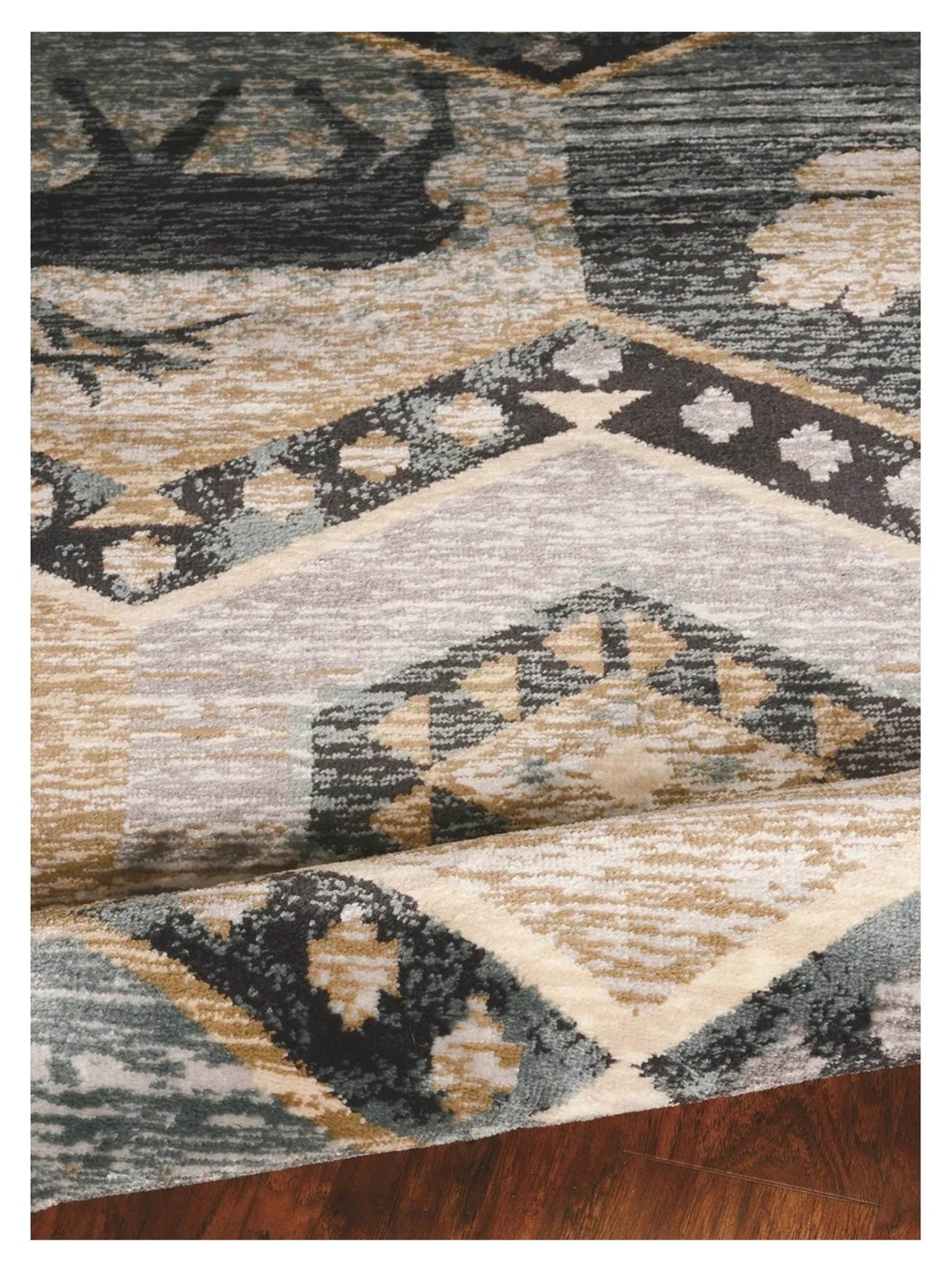 KAS Chester 5637 Seafoam Rustic & Lodge Machinemade Rug - Rugs - KAS - Atlanta Designer Rugs