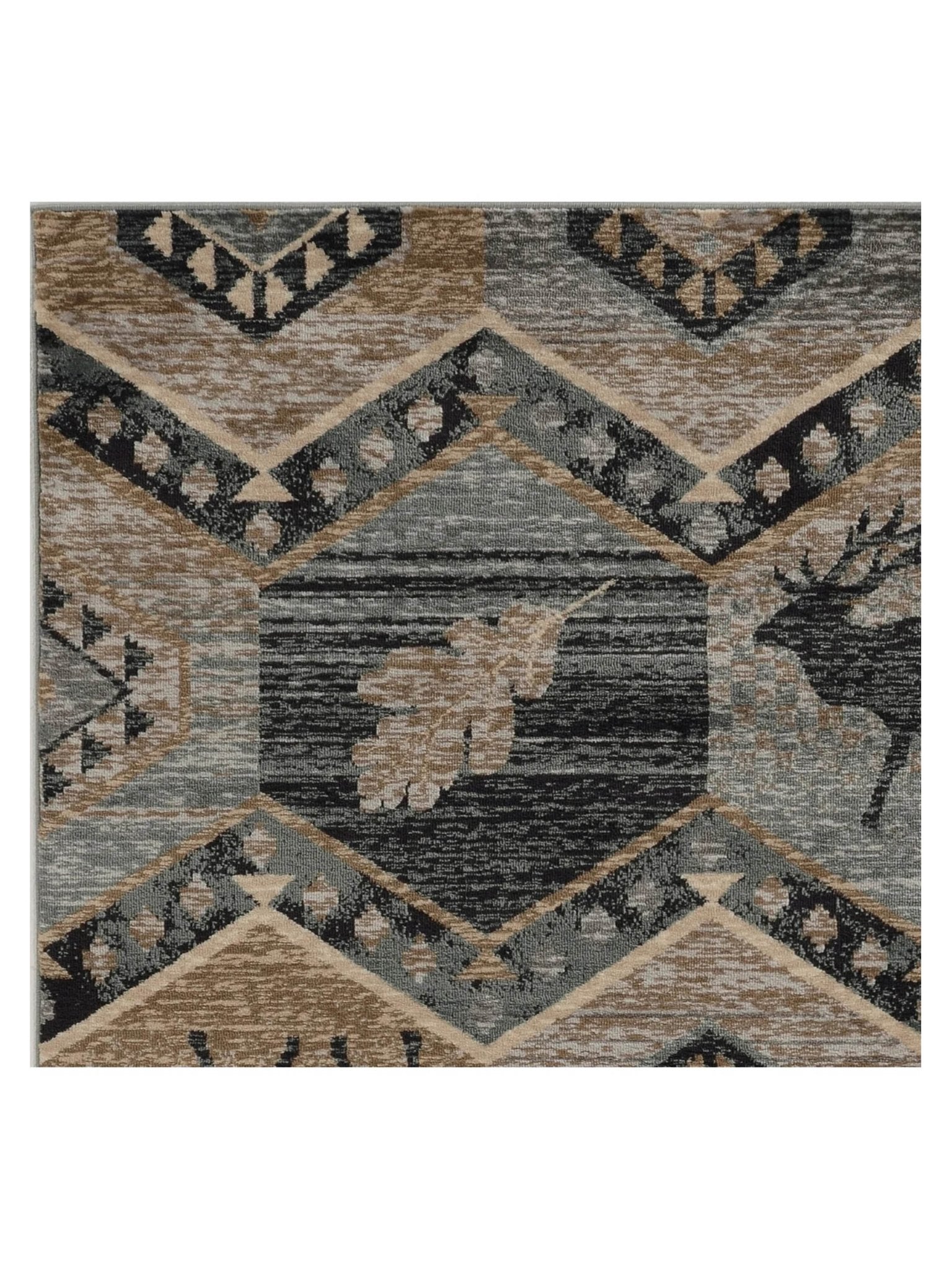 KAS Chester 5637 Seafoam Rustic & Lodge Machinemade Rug - Rugs - KAS - Atlanta Designer Rugs