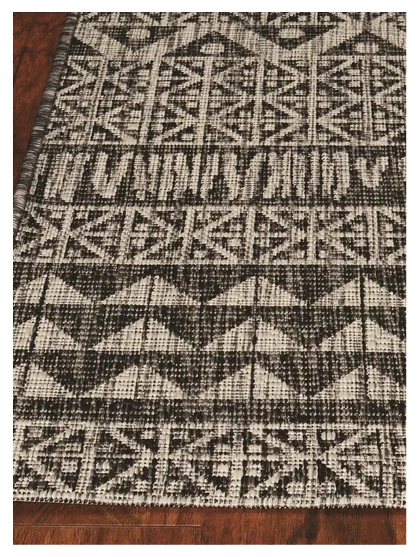 KAS Provo 5761 Charcoal Indoor/Outdoor Machinemade Rug - Rugs - KAS - Atlanta Designer Rugs