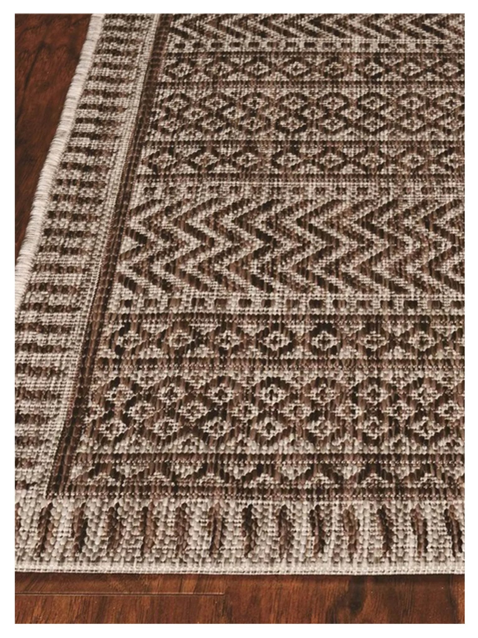 KAS Provo 5762 Mocha Indoor/Outdoor Machinemade Rug - Rugs - KAS - Atlanta Designer Rugs