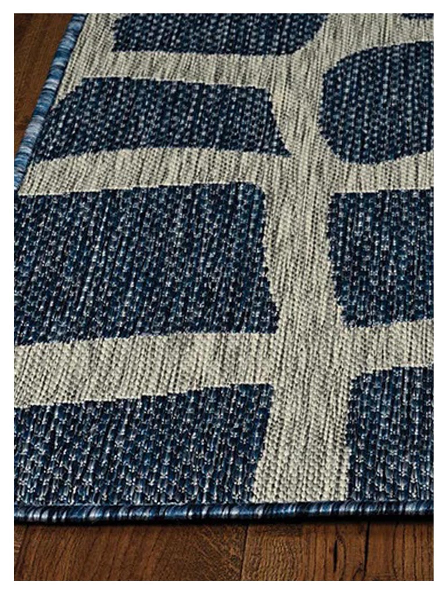 KAS Provo 5763 Blue Grey Indoor/Outdoor Machinemade Rug - Rugs - KAS - Atlanta Designer Rugs