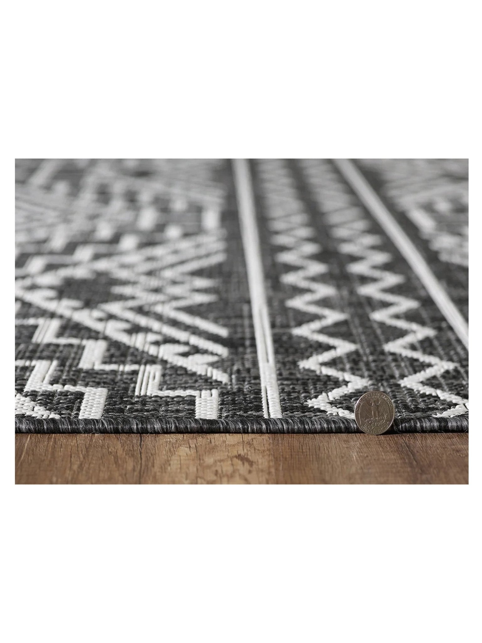 KAS Provo 5780 Black Indoor/Outdoor Machinemade Rug - Rugs - KAS - Atlanta Designer Rugs