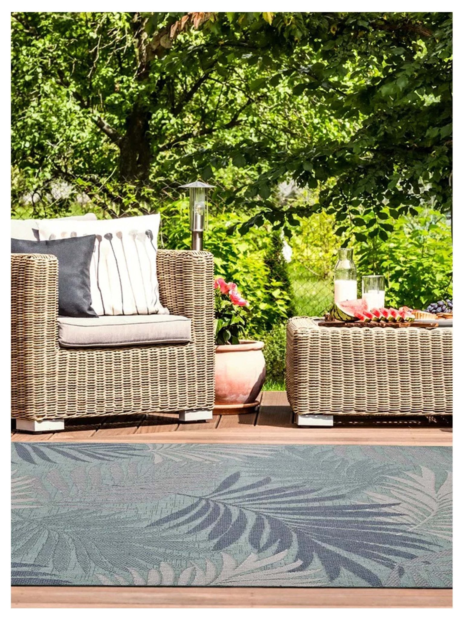 KAS Provo 5788 Aqua Indoor/Outdoor Machinemade Rug - Rugs - KAS - Atlanta Designer Rugs