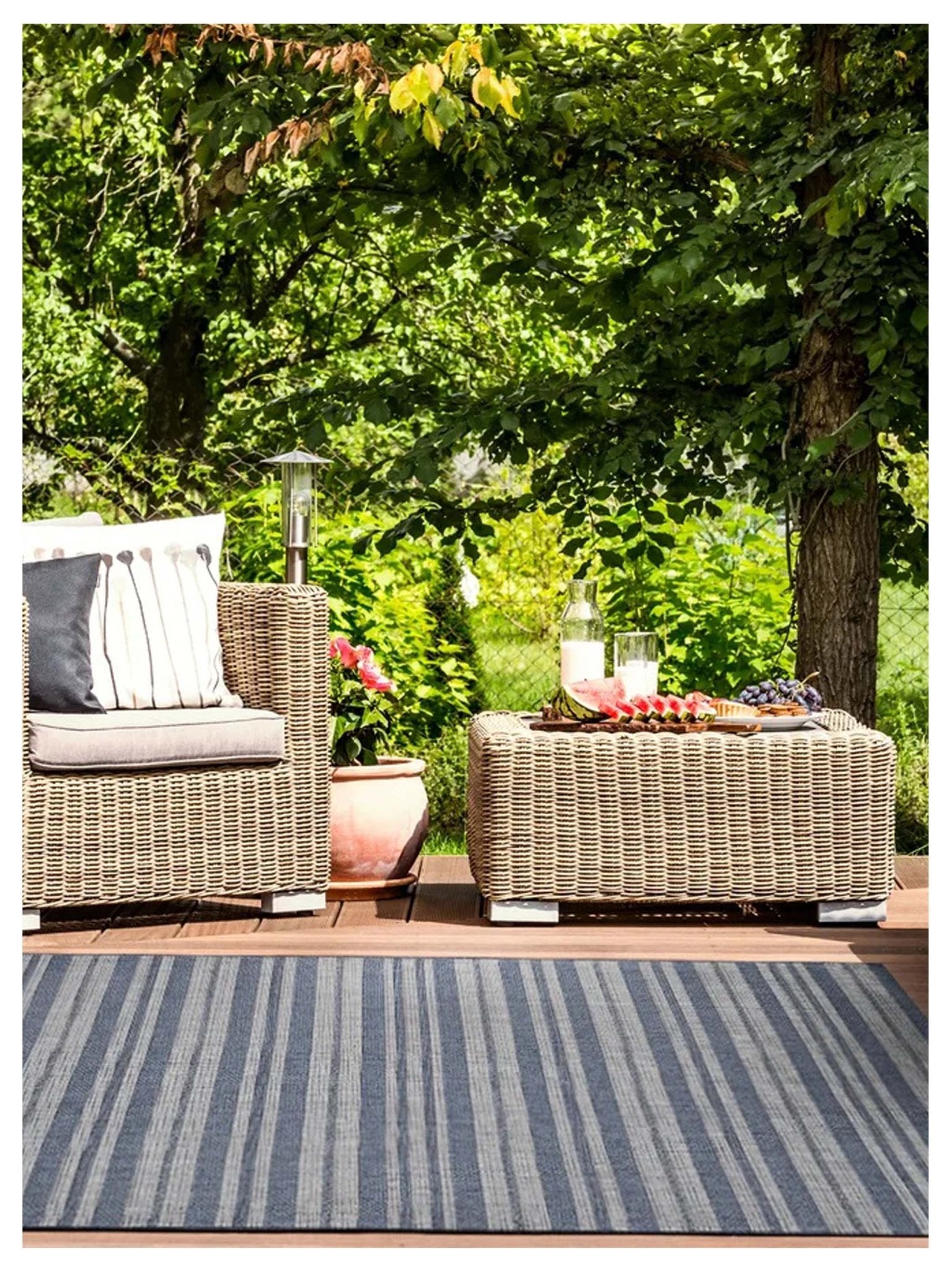 KAS Provo 5790 Blue Indoor/Outdoor Machinemade Rug - Rugs - KAS - Atlanta Designer Rugs