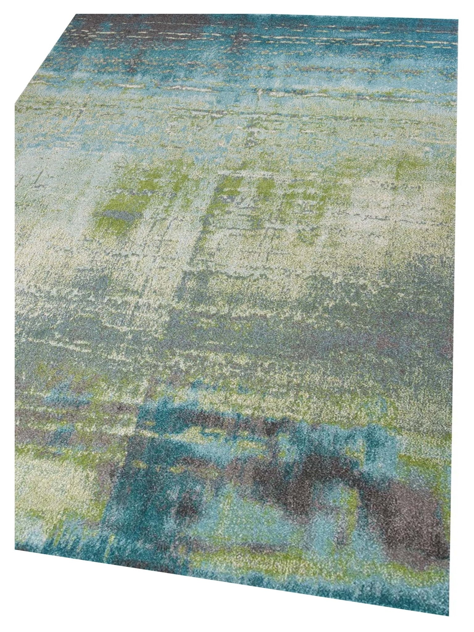 KAS Illusions 6206 Blue Green Transitional Machinemade Rug - Rugs - KAS - Atlanta Designer Rugs