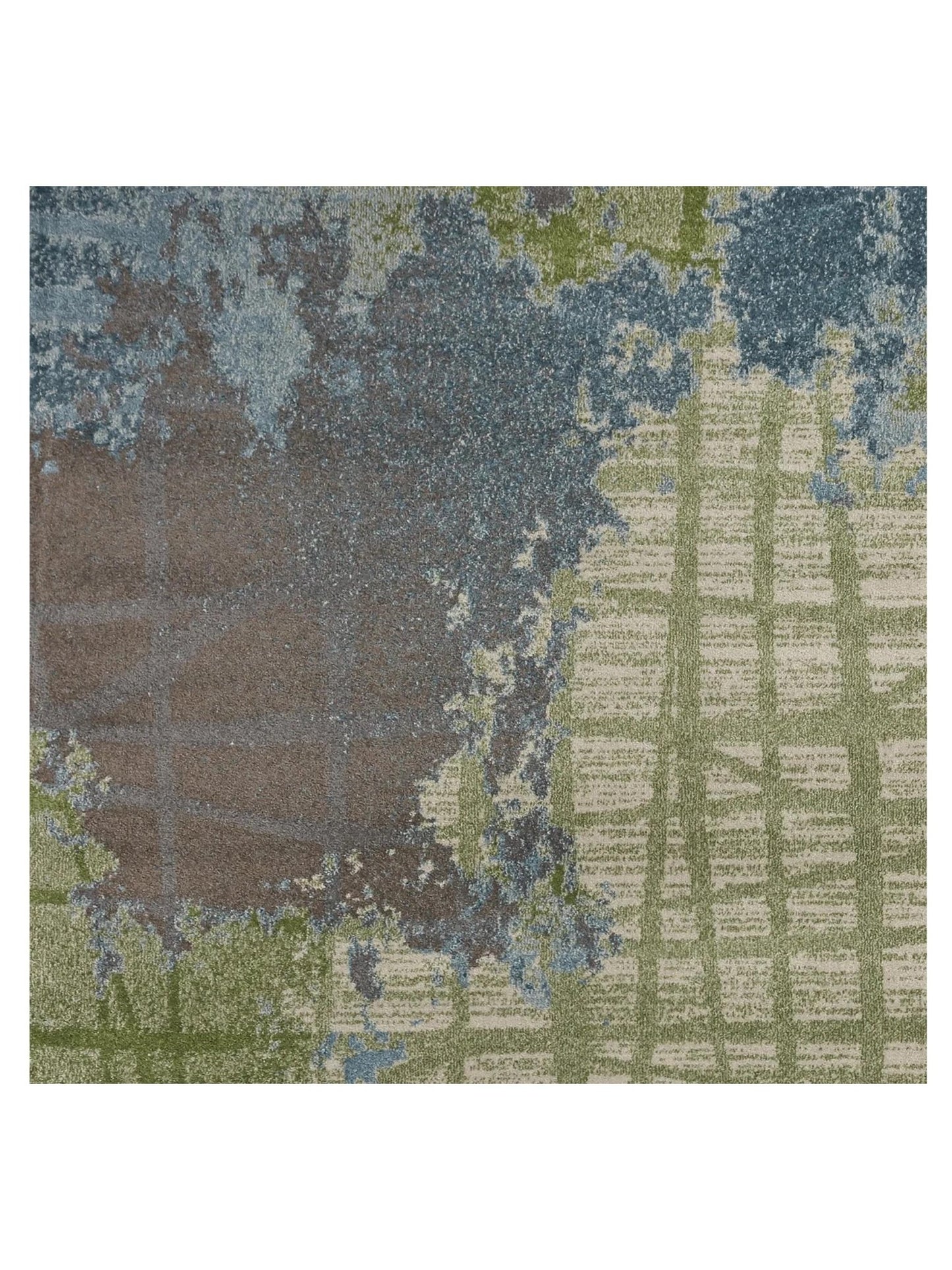 KAS Illusions 6207 Green Blue Transitional Machinemade Rug - Rugs - KAS - Atlanta Designer Rugs