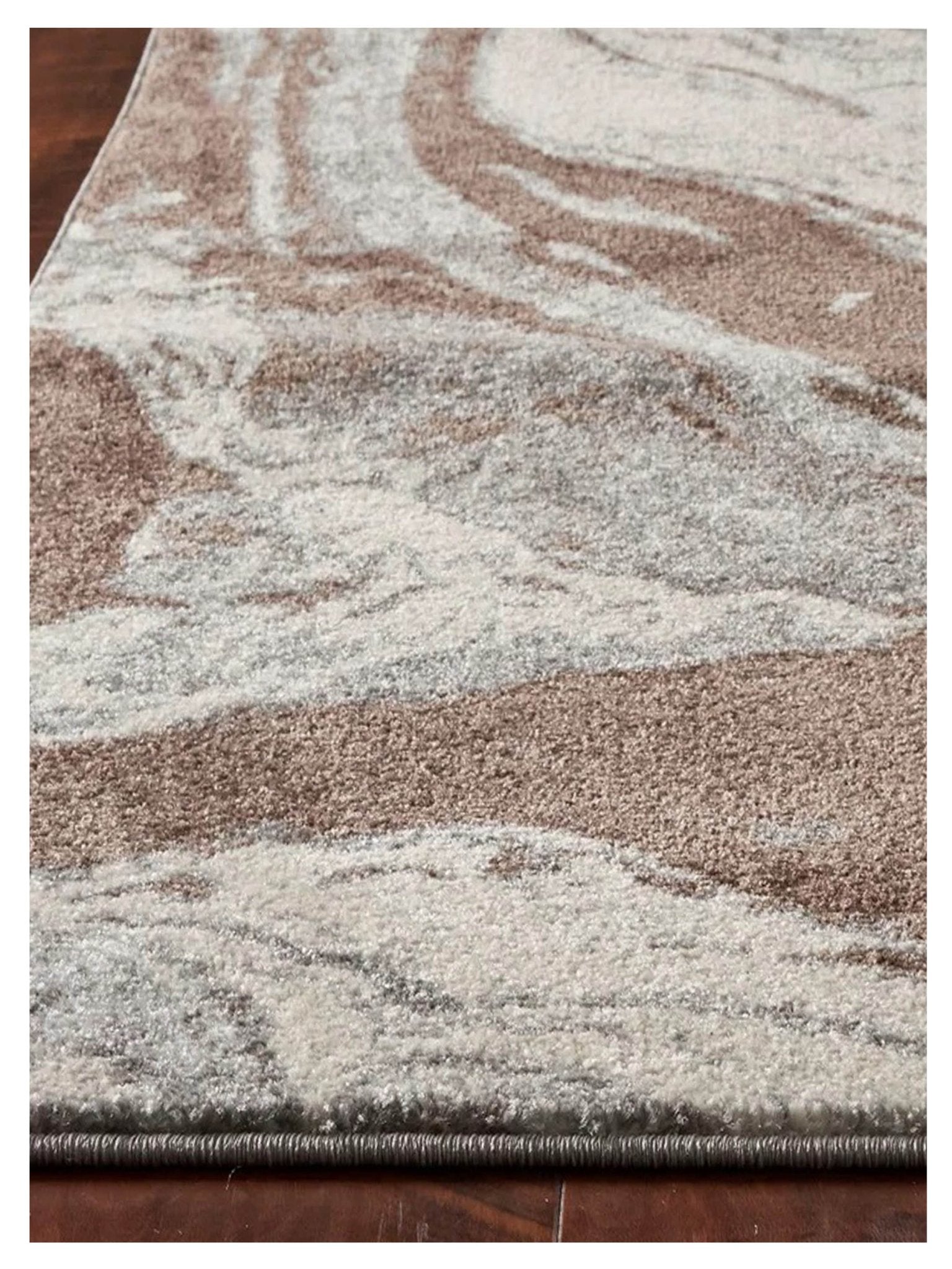 KAS Illusions 6217 Mocha Transitional Machinemade Rug - Rugs - KAS - Atlanta Designer Rugs