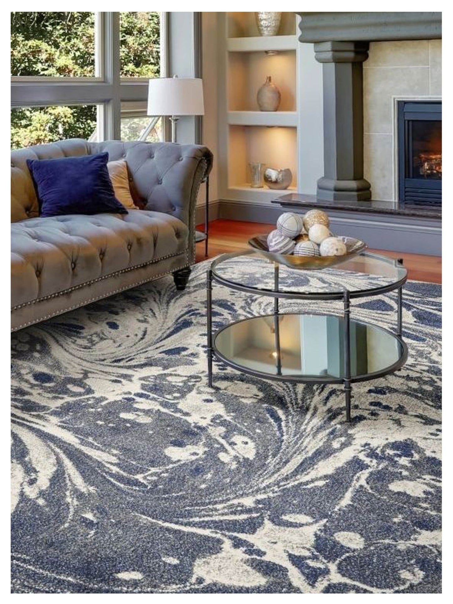 KAS Watercolors 6231 Grey Contemporary Machinemade Rug - Rugs - KAS - Atlanta Designer Rugs